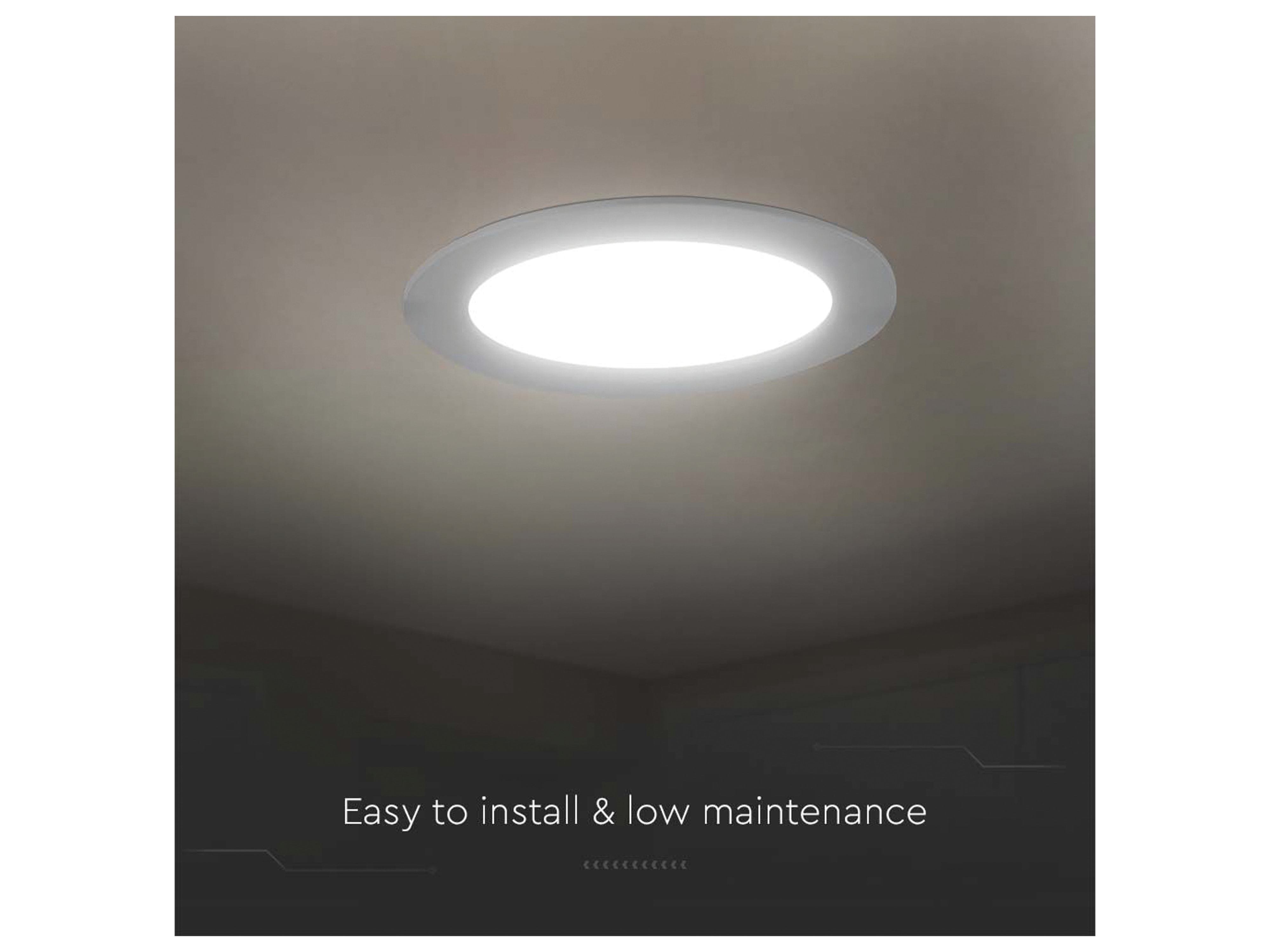 V-TAC LED-Einbauleuchte VT-61018, EEK: F, 18 W, 1850 lm, 3000 K V-TAC LED-Einbauleuchte VT-61018, EEK: F, 18 W, 1850 lm, 3000 K