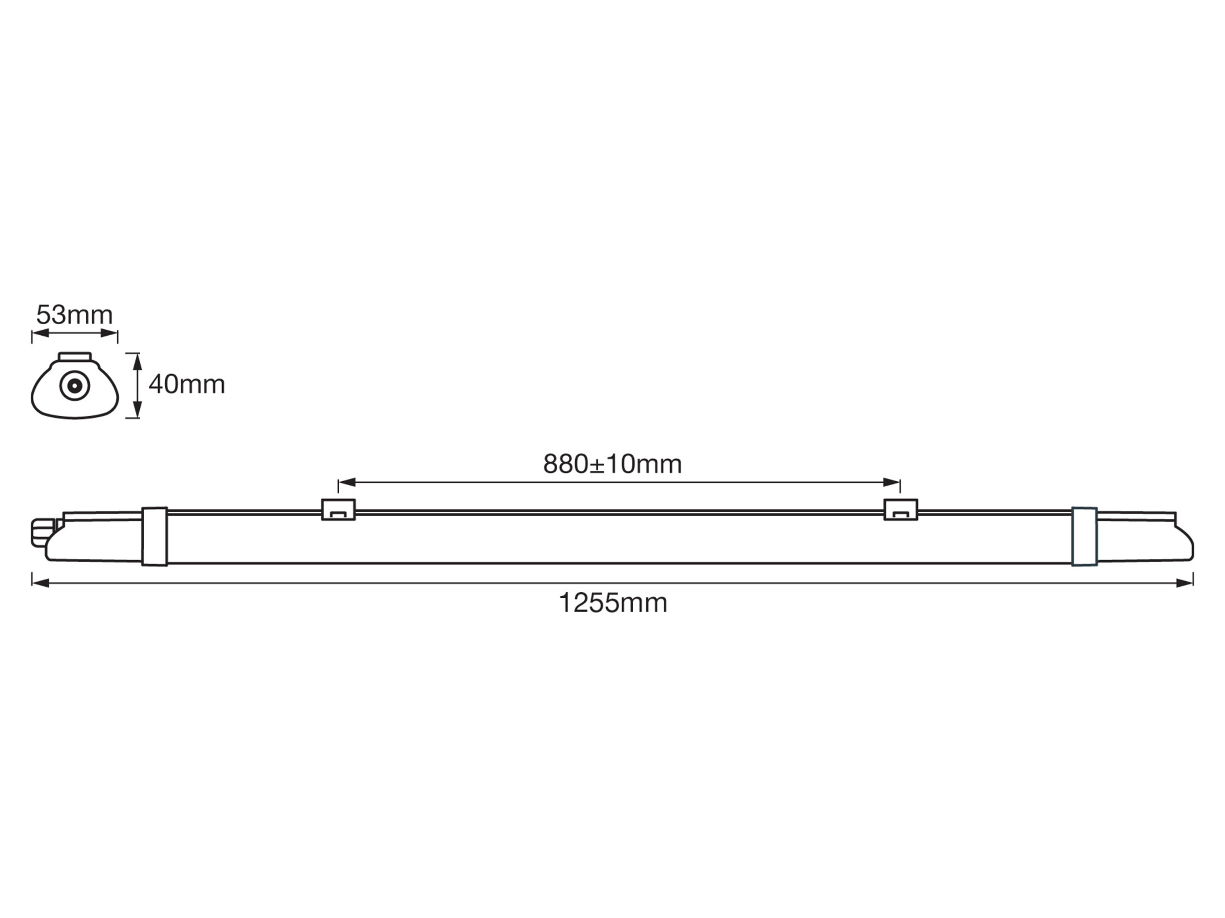 OSRAM LED-Feuchtraumleuchte, 18W, 1600 lm, 4000 K, IP65, neutralweiß, 1,2 m OSRAM LED-Feuchtraumleuchte, 18W, 1600 lm, 4000 K, IP65, neutralweiß, 1,2 m