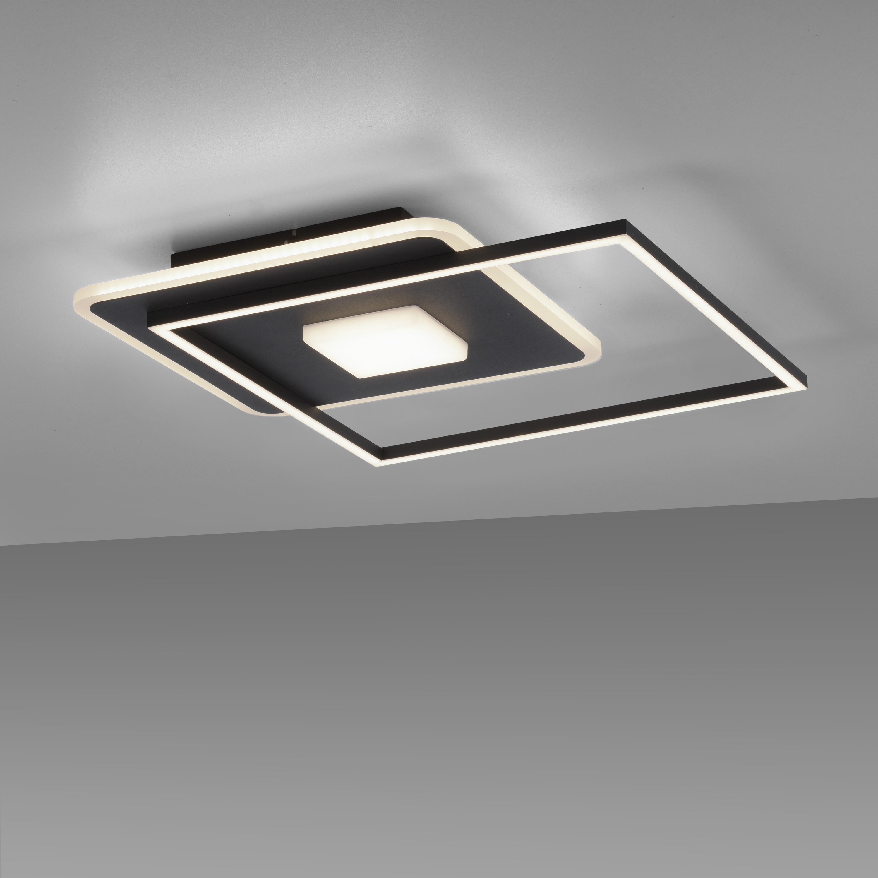 JUST LIGHT LED-Deckenleuchte 15045-18 schwarz, 26 W, 3600 lm, 3000 K, 3-Stufen-Schalter JUST LIGHT LED-Deckenleuchte 15045-18 schwarz, 26 W, 3600 lm, 3000 K, 3-Stufen-Schalter