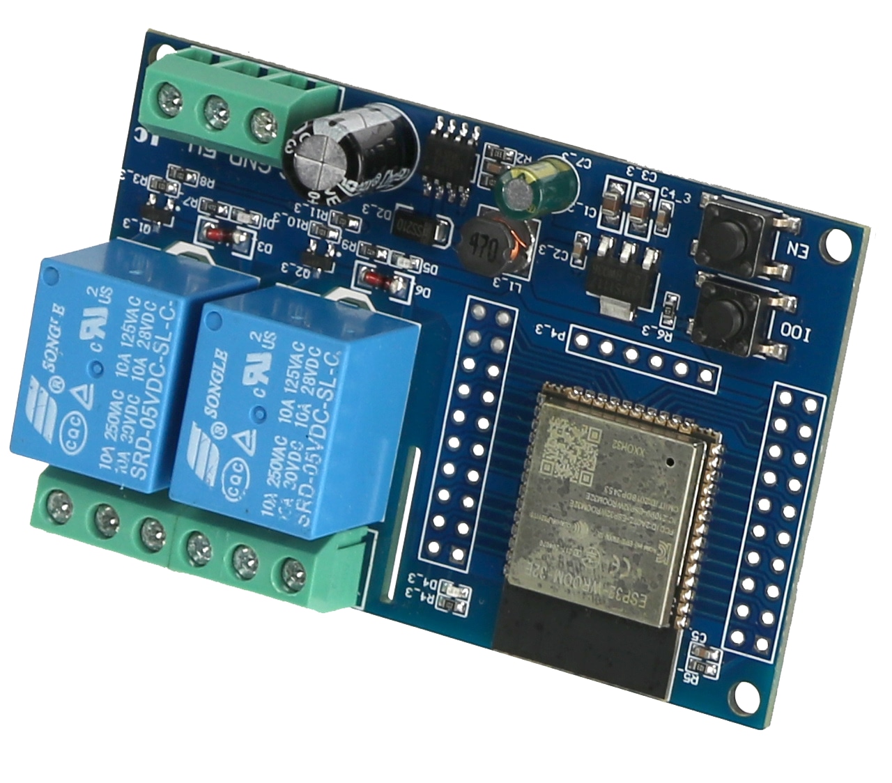 DAYPOWER Relaismodul ESP32-2R-D5, 2-Kanal DAYPOWER Relaismodul ESP32-2R-D5, 2-Kanal