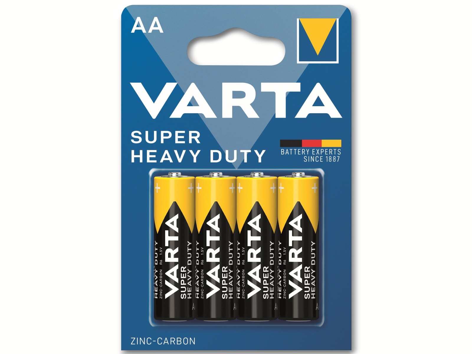 VARTA Batterie Zink-Kohle, Mignon, AA, R06, 1.5V, Superlife, 4 Stück VARTA Batterie Zink-Kohle, Mignon, AA, R06, 1.5V, Superlife, 4 Stück
