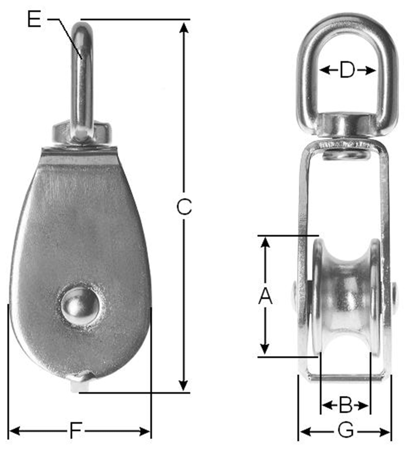Umlenkrolle, Metall, 13 mm Umlenkrolle, Metall, 13 mm