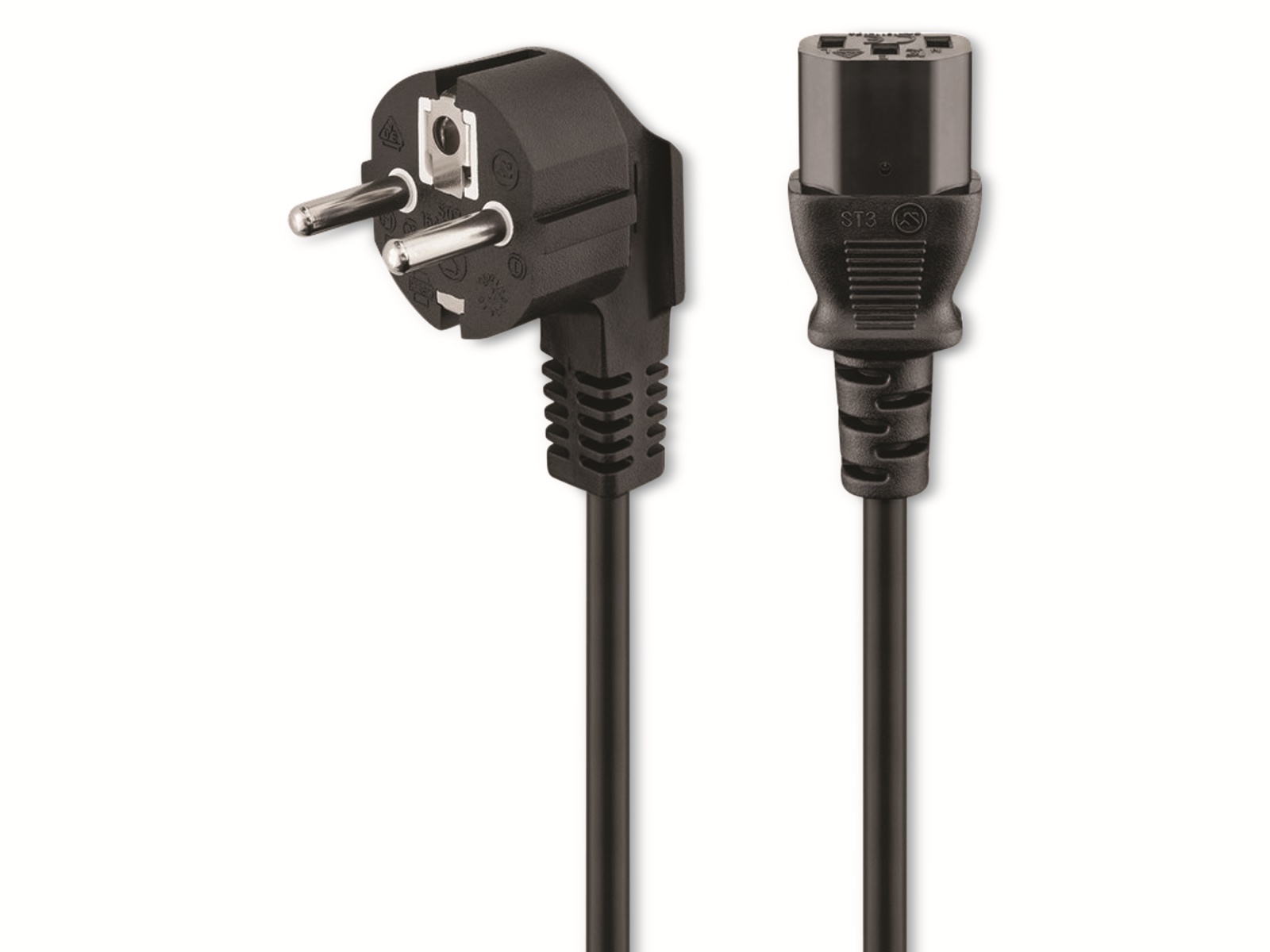 GOOBAY Kaltgerätekabel NK 101 S-300, 3 m, schwarz GOOBAY Kaltgerätekabel NK 101 S-300, 3 m, schwarz