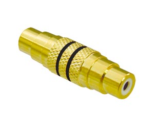 S-IMPULS Cinchadapter, Kupplung/Kupplung, 1-fach, schwarz S-IMPULS Cinchadapter, Kupplung/Kupplung, 1-fach, schwarz