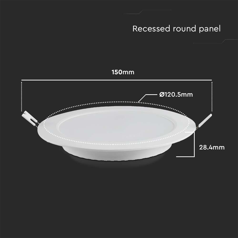 V-TAC LED-Einbauleuchte VT-61006, EEK: E, 6 W, 660 lm, 3000 K