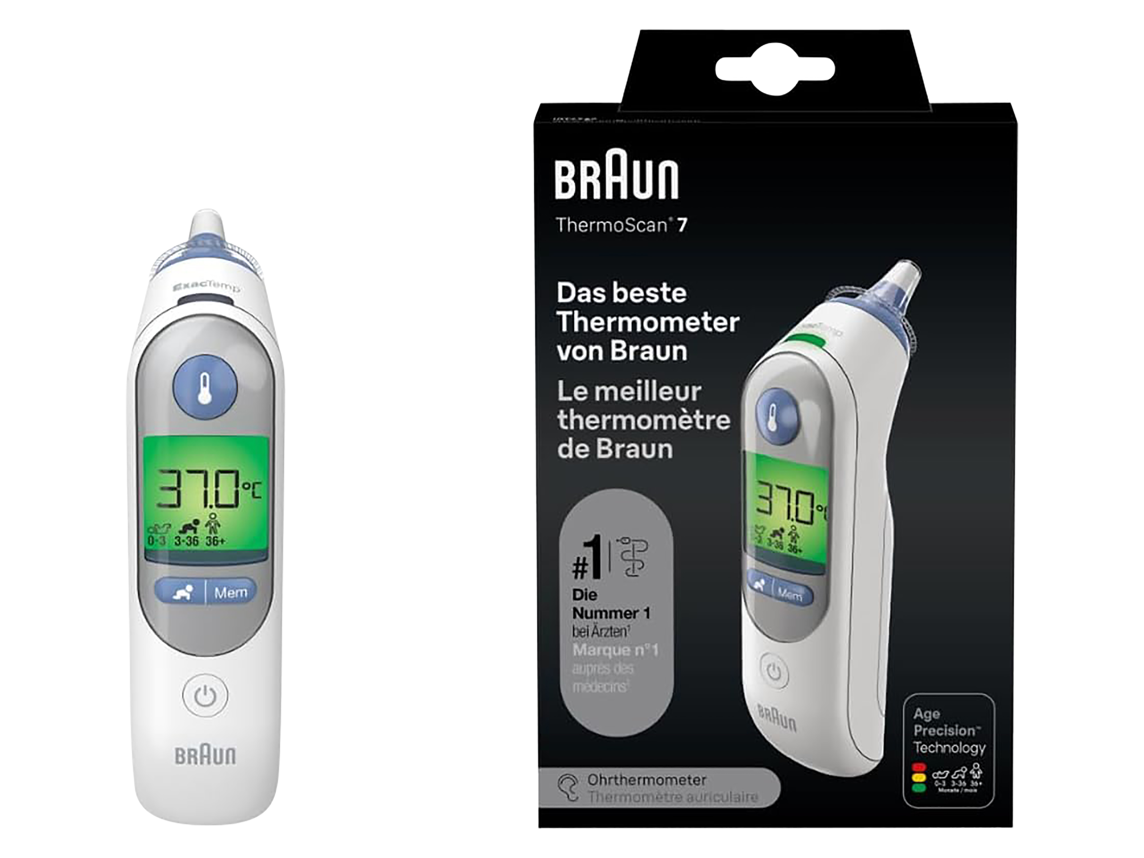 BRAUN Fieberthermometer IRT 6520, ThermScan 7, weiß BRAUN Fieberthermometer IRT 6520, ThermScan 7, weiß