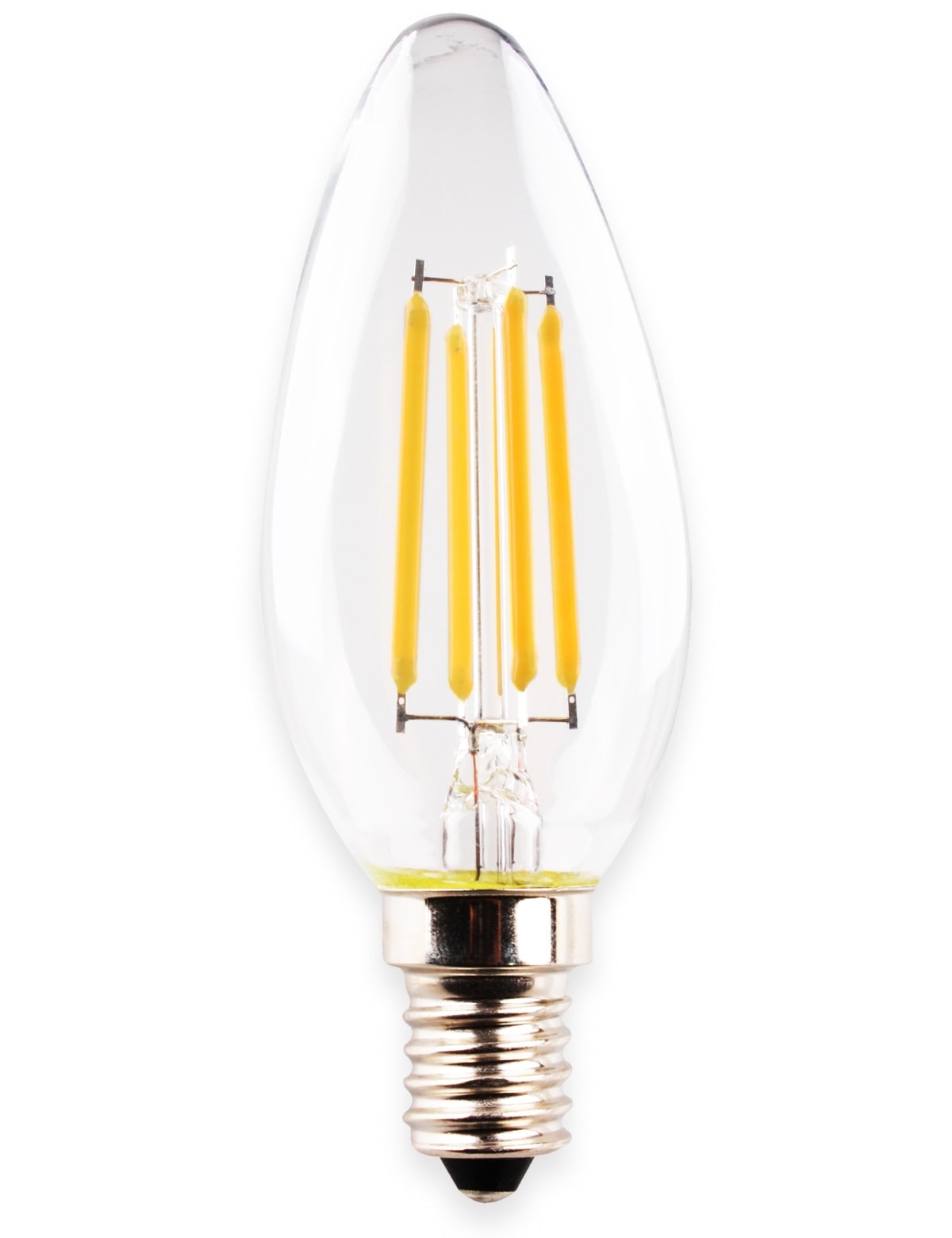 MÜLLER-LICHT LED-Lampe, Kerzenform, EEK: F, E14, 4,9 W, 2700K, klar MÜLLER-LICHT LED-Lampe, Kerzenform, EEK: F, E14, 4,9 W, 2700K, klar