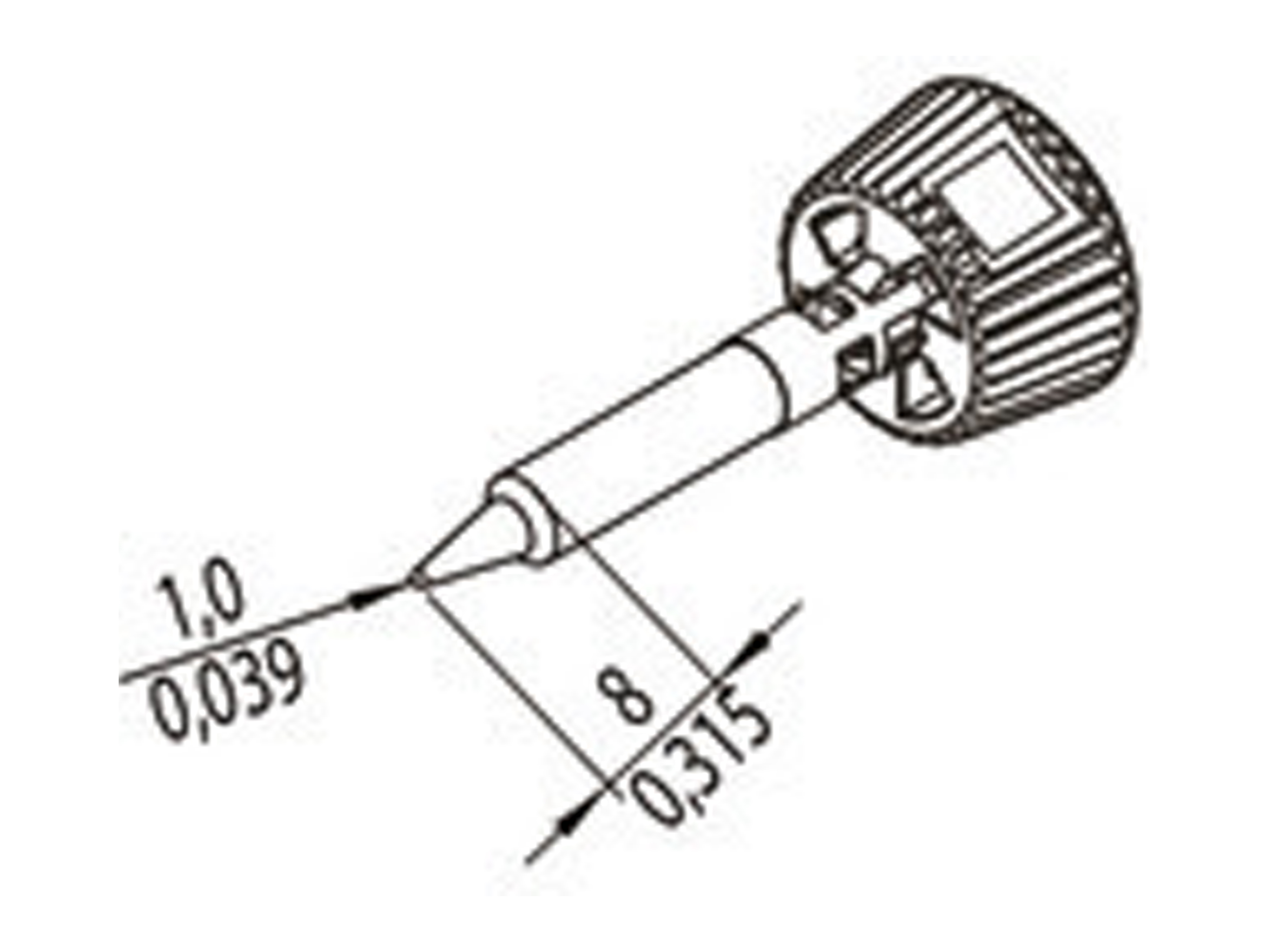 ERSA Lötspitze, 0142PDLF10/SB, bleistiftspitz, 1,0 mm ERSA Lötspitze, 0142PDLF10/SB, bleistiftspitz, 1,0 mm