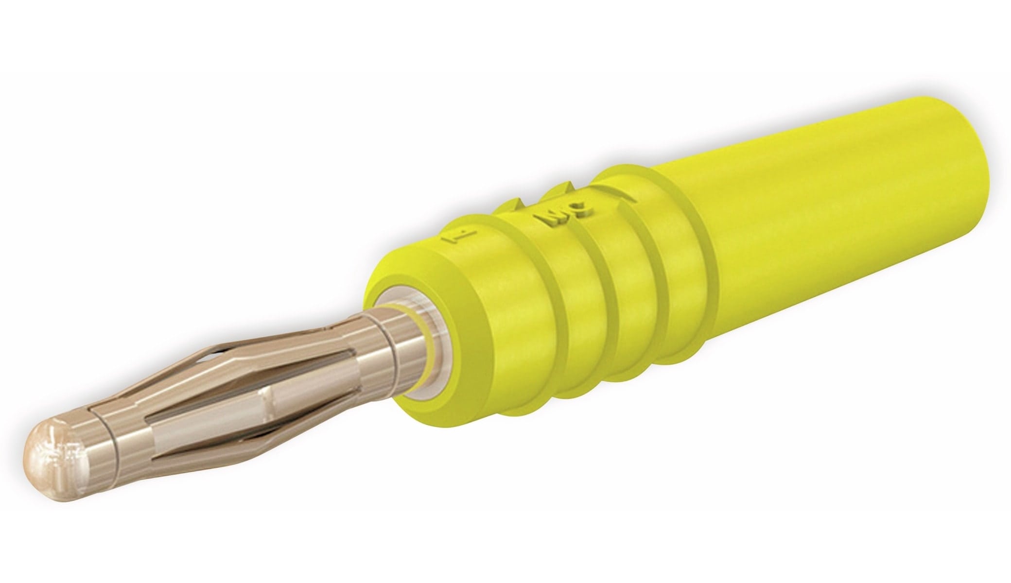 STÄUBLI SLS205-L Lamellenstecker, 2 mm, vergoldet, gelb STÄUBLI SLS205-L Lamellenstecker, 2 mm, vergoldet, gelb