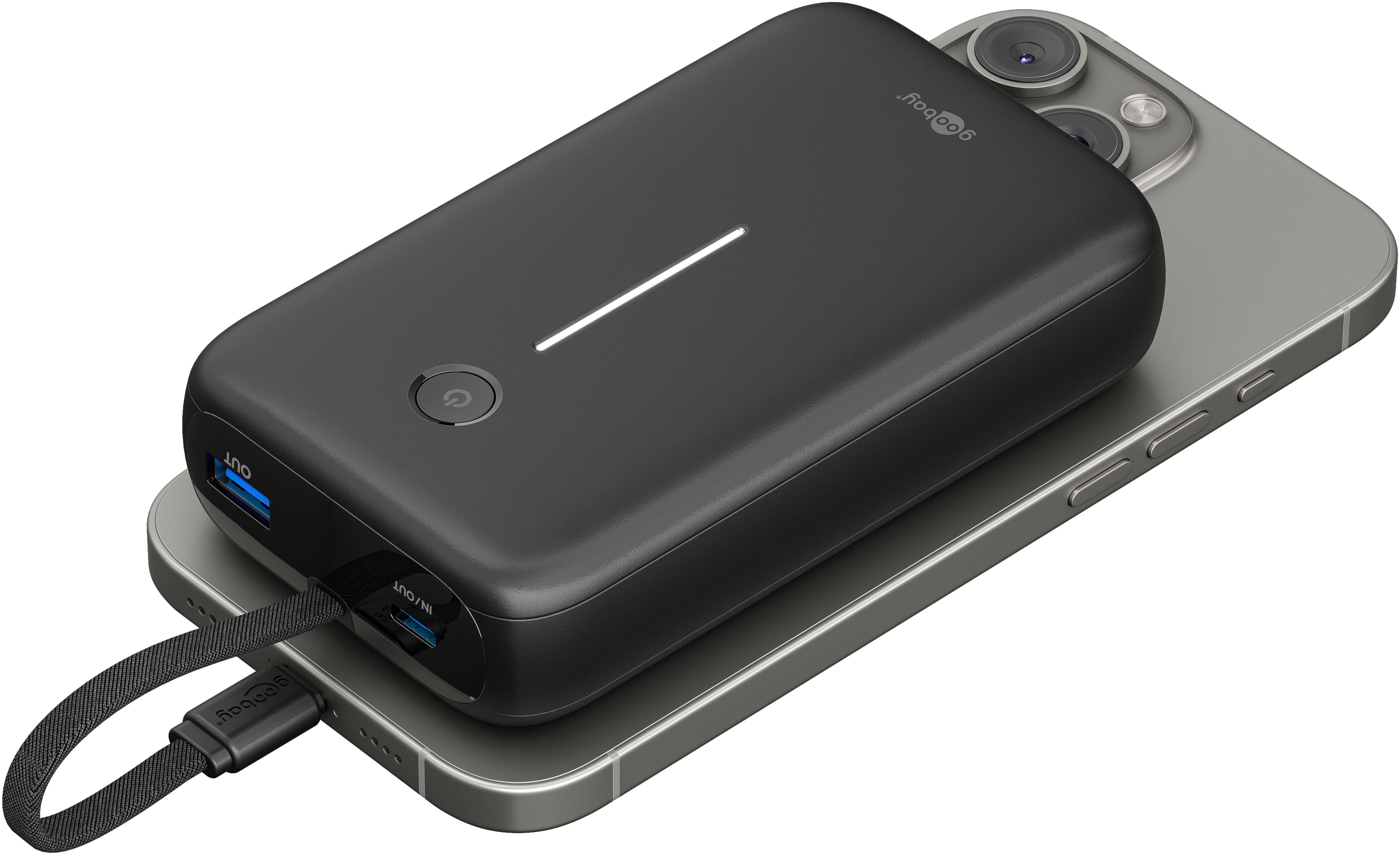 GOOBAY USB Powerbank 76252, 20.000mAh, 30 W, USB-A, 2x USB-C, schwarz GOOBAY USB Powerbank 76252, 20.000mAh, 30 W, USB-A, 2x USB-C, schwarz