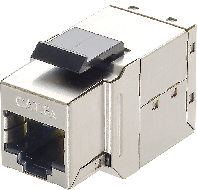 LOGILINK CAT.6A Keystone Kupplung NK4010 2x RJ45 STP, 17mm breit LOGILINK CAT.6A Keystone Kupplung NK4010 2x RJ45 STP, 17mm breit