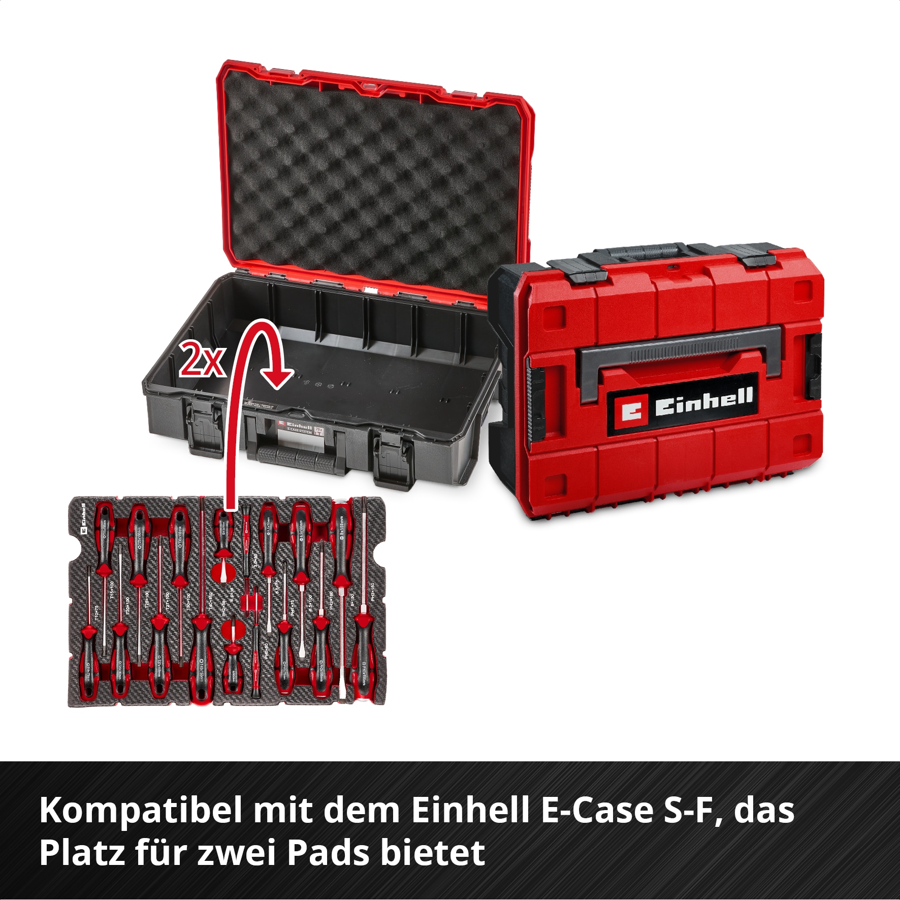 EINHELL E-Case-Einleger Schraubendreher, 370525, 17-teilig EINHELL E-Case-Einleger Schraubendreher, 370525, 17-teilig