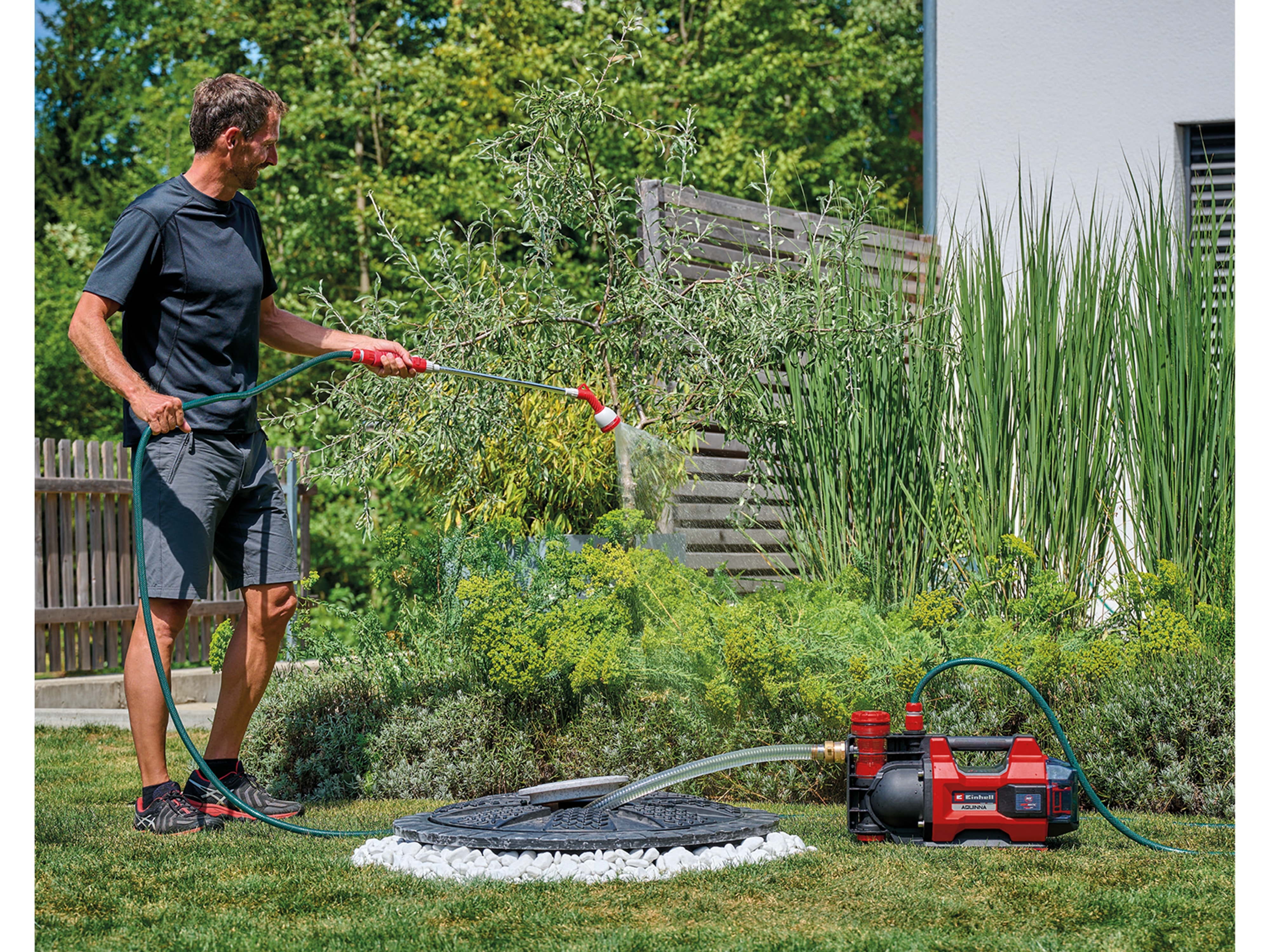 EINHELL Akku-Gartenpumpe Aquinna 36/38 F LED Automatic, Solo