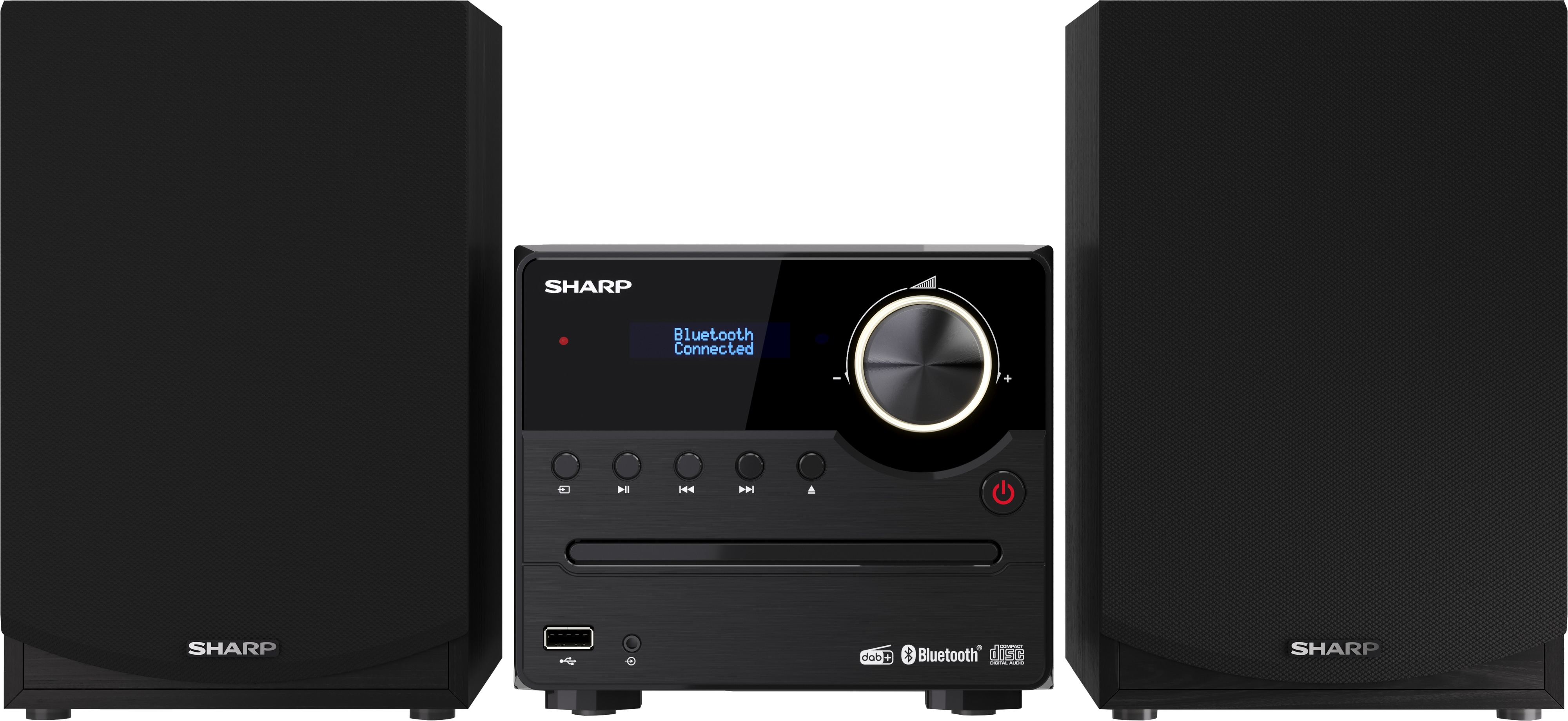 SHARP HiFi-Anlage XL-B517D, schwarz, DAB+, Bluetooth, USB, MP3, CD Laufwerk SHARP HiFi-Anlage XL-B517D, schwarz, DAB+, Bluetooth, USB, MP3, CD Laufwerk