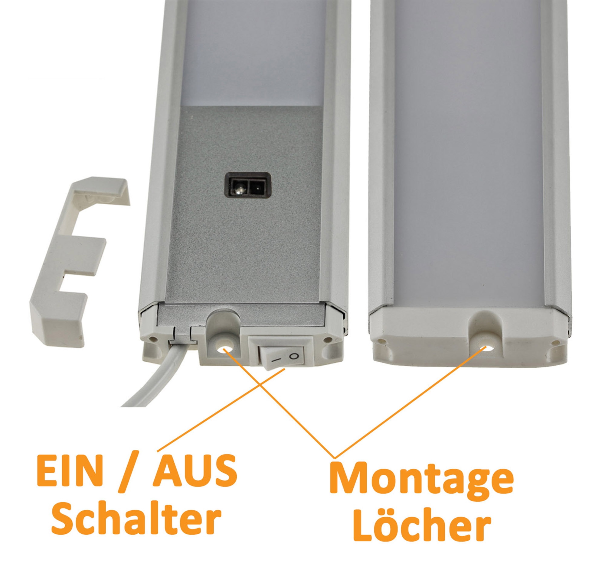 CHILITEC LED-Unterbauleuchte Comprido 600 CCT, EEK: G, 3000...6500 K, 60 cm