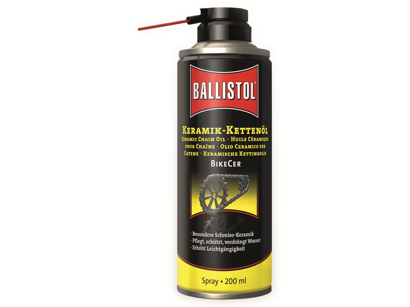 BALLISTOL Keramik-Kettenöl Spray BikeCer, 200 ml BALLISTOL Keramik-Kettenöl Spray BikeCer, 200 ml