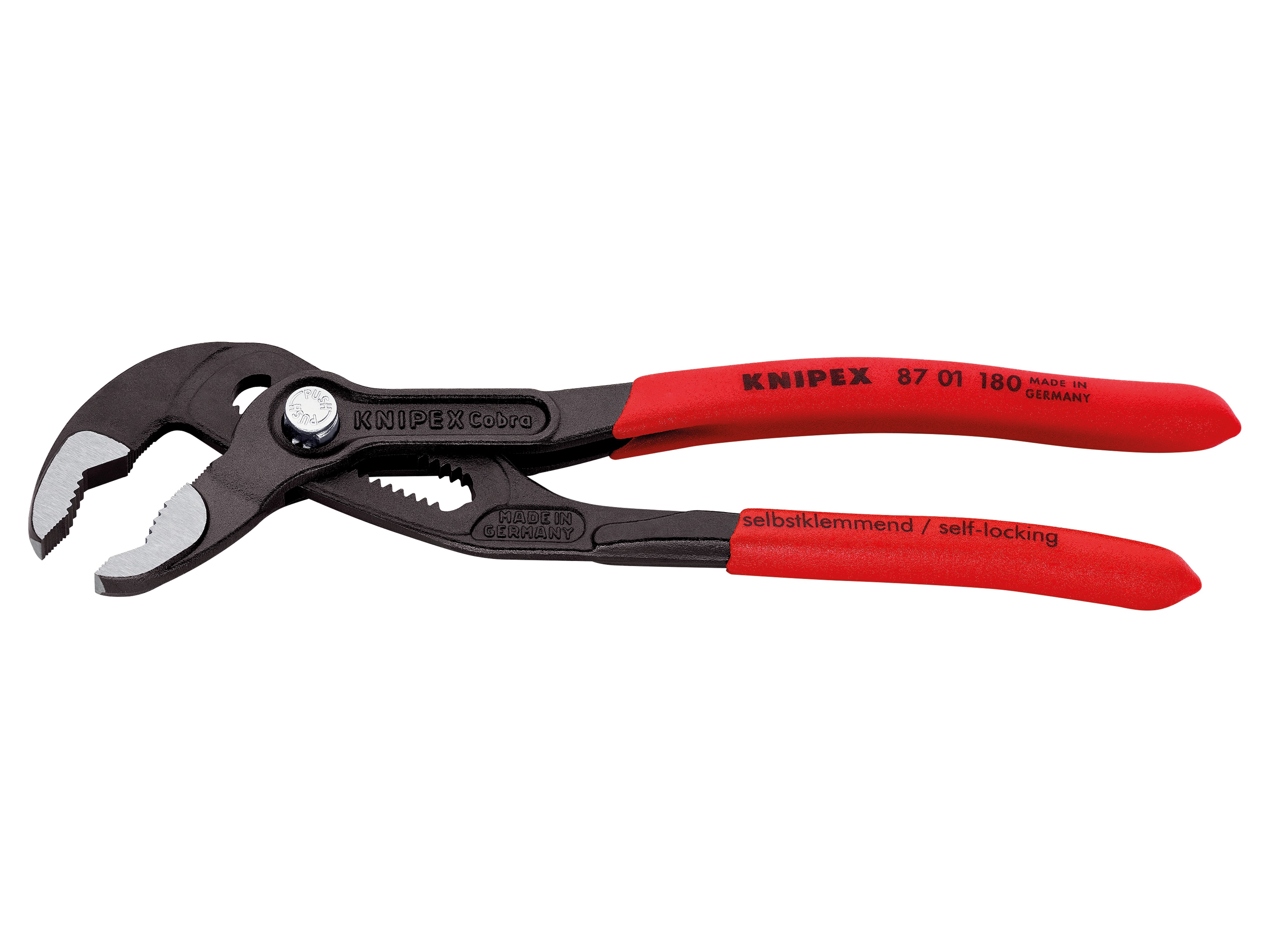 KNIPEX Wasserpumpenzange, Cobra®, 180 mm, 87 01 180 KNIPEX Wasserpumpenzange, Cobra®, 180 mm, 87 01 180