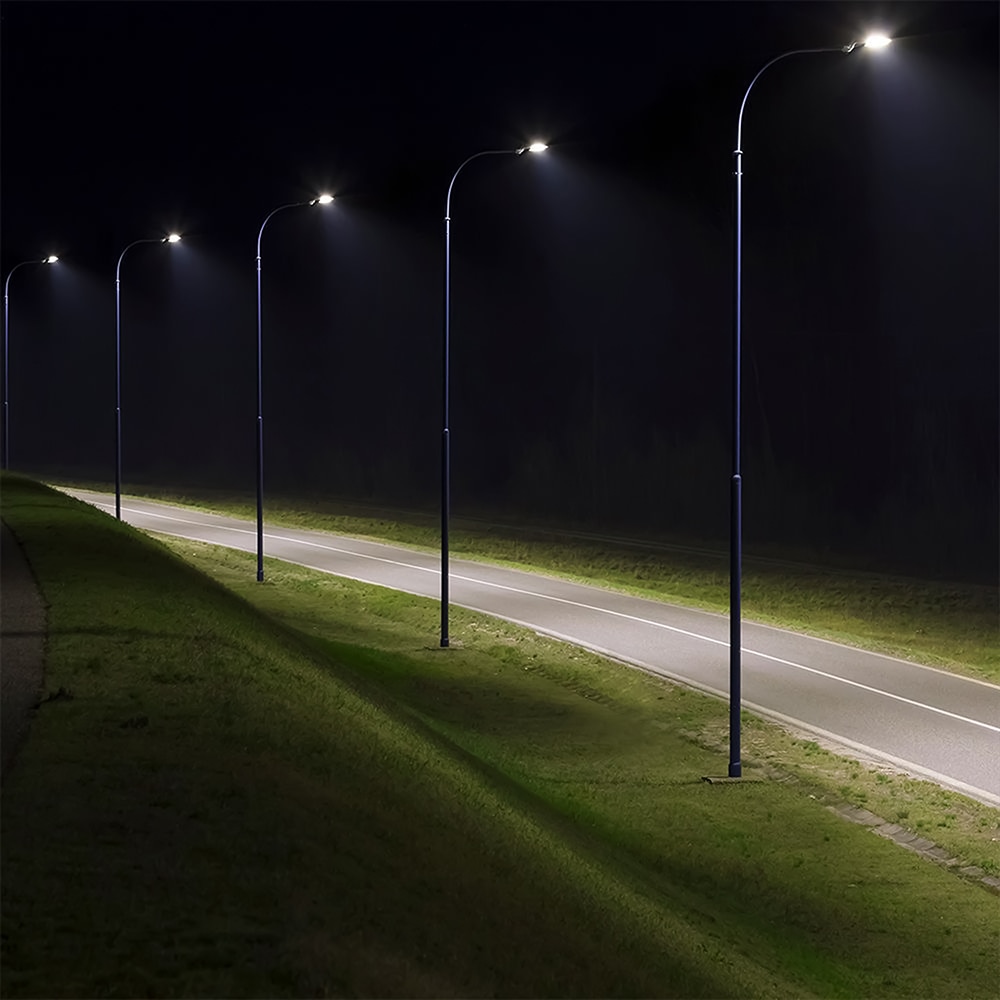 V-TAC LED-Straßenleuchte, VT-105ST, EEK: E, 100 W, 4000 K, schwarz