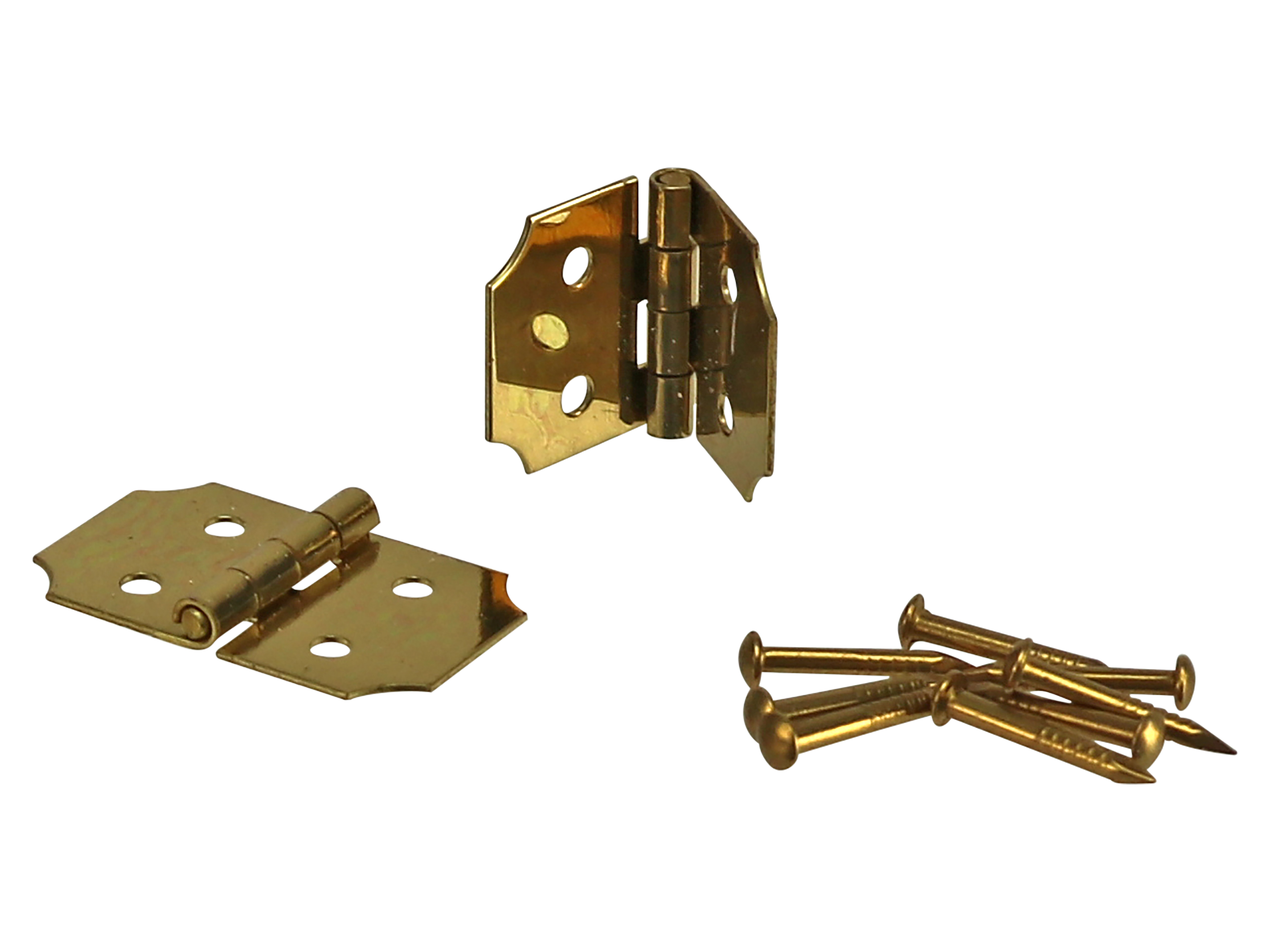 Scharnier-Set, 25x16mm, Messing