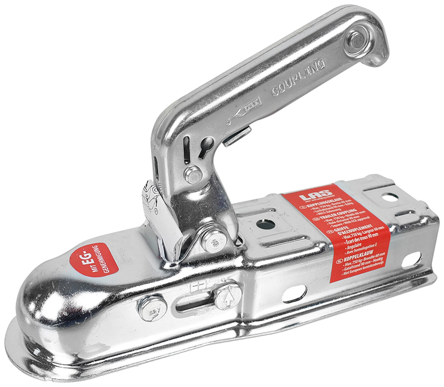 LAS Kupplungsklaue 10641, eckig, 60 mm, 750 Kg LAS Kupplungsklaue 10641, eckig, 60 mm, 750 Kg
