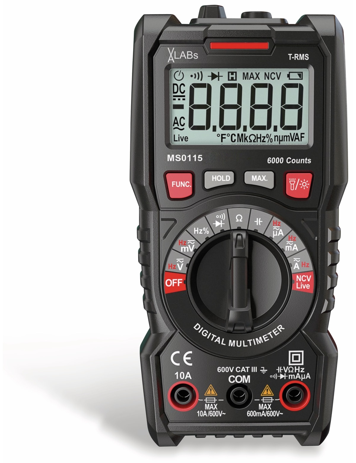 VA LABS MS0115: TrueRMS Digital-Multimeter, 6.000 Counts VA LABS MS0115: TrueRMS Digital-Multimeter, 6.000 Counts