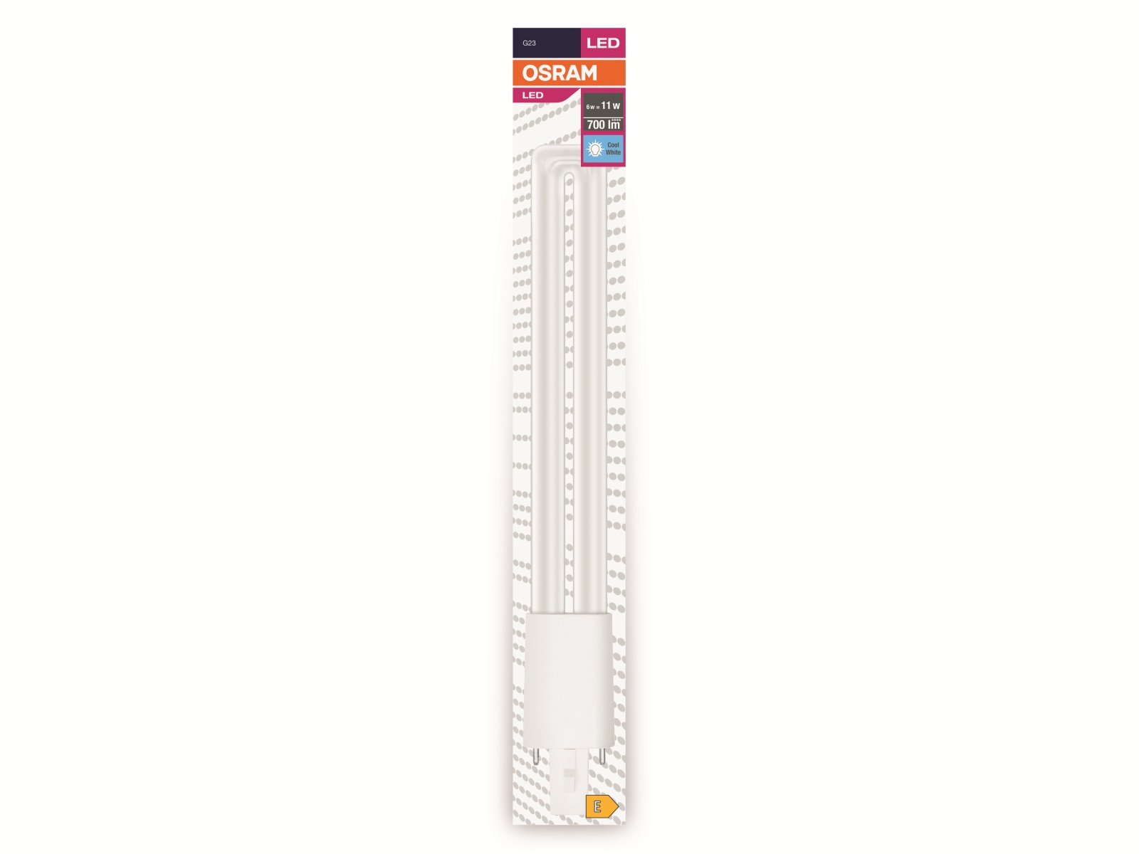OSRAM LED-Lampe, Dulux S11, G23, EEK: E, 6W, 700lm, 4000K OSRAM LED-Lampe, Dulux S11, G23, EEK: E, 6W, 700lm, 4000K