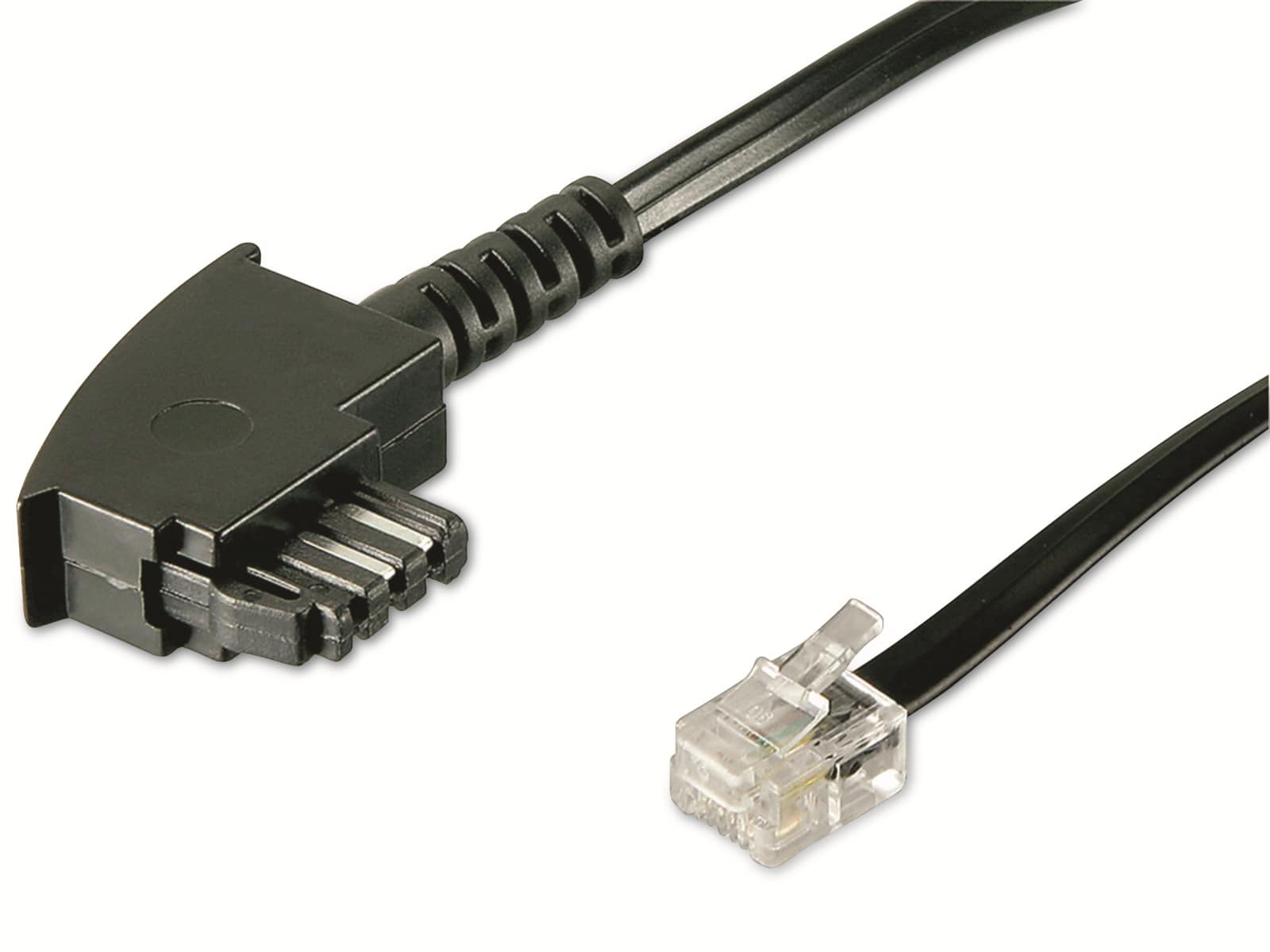 GOOBAY Telefon-Anschlusskabel TAE/F, schwarz, 3 m, universal Pinout GOOBAY Telefon-Anschlusskabel TAE/F, schwarz, 3 m, universal Pinout