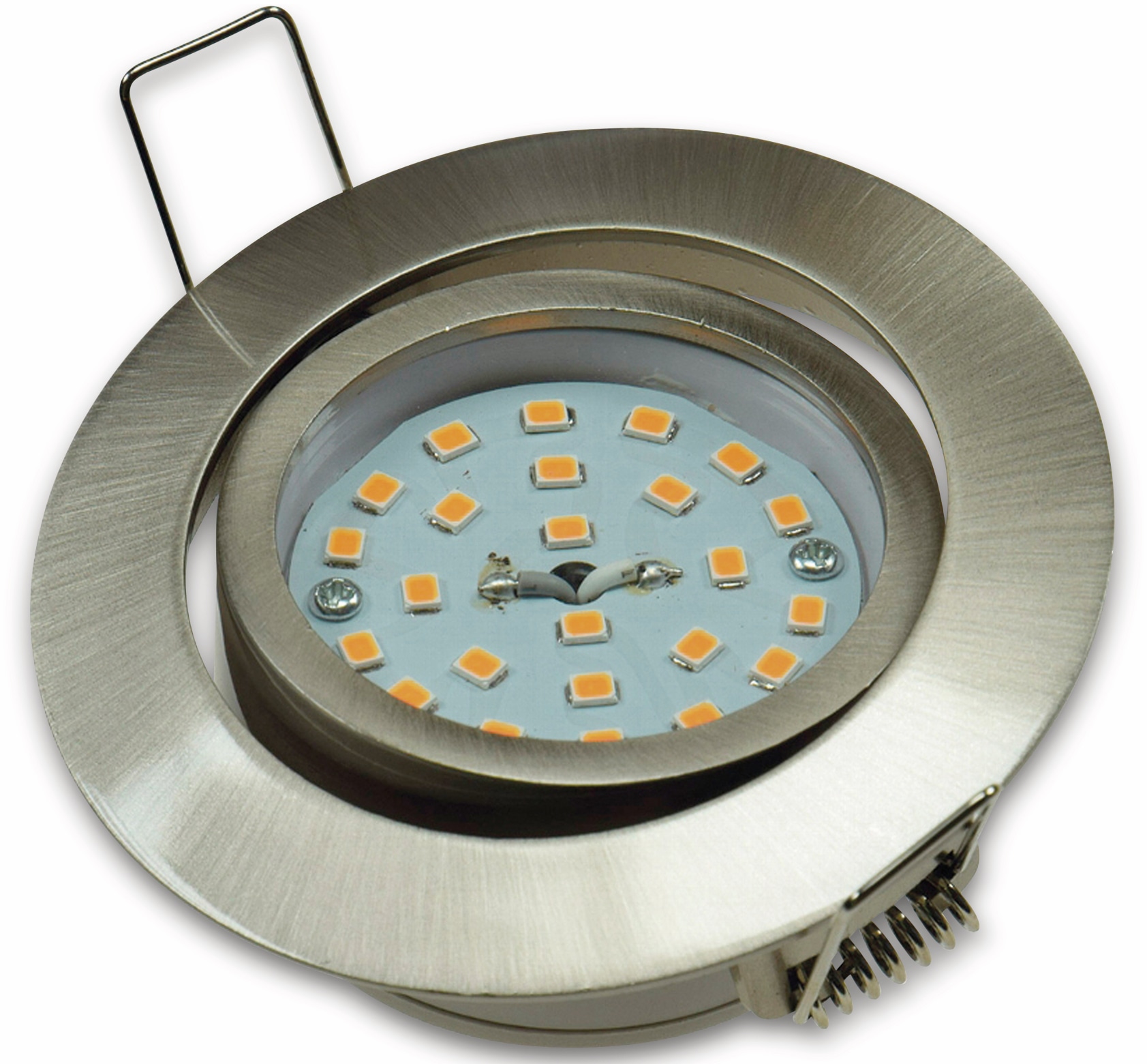 CHILITEC LED-Einbauleuchte "Flat-32" EEK F, 5 W, 420 lm, 2900 K, Edelstahl, dimmbar CHILITEC LED-Einbauleuchte "Flat-32" EEK F, 5 W, 420 lm, 2900 K, Edelstahl, dimmbar