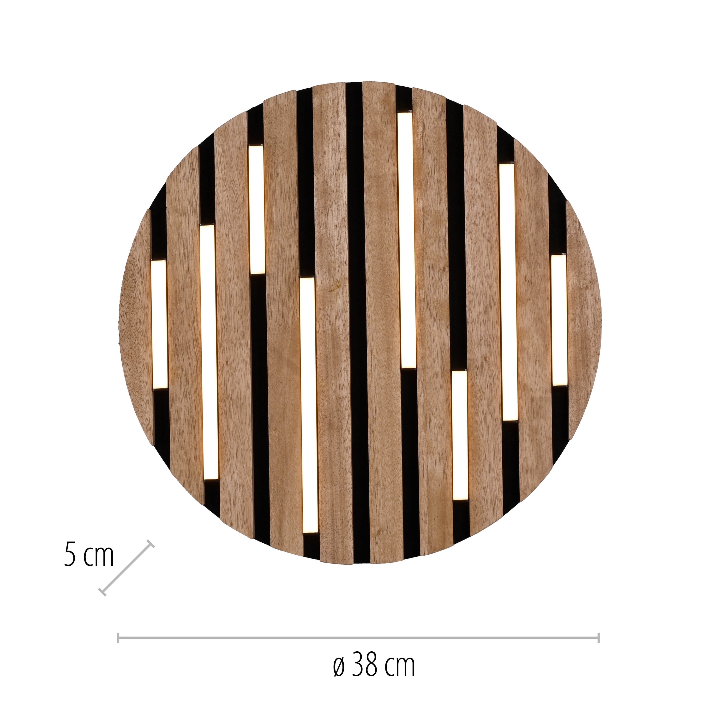 JUST LIGHT LED-Deckenleuchte 15592-79, 12W, 3000K, 1700lm, warmweiß, IP20, Holz/schwarz JUST LIGHT LED-Deckenleuchte 15592-79, 12W, 3000K, 1700lm, warmweiß, IP20, Holz/schwarz