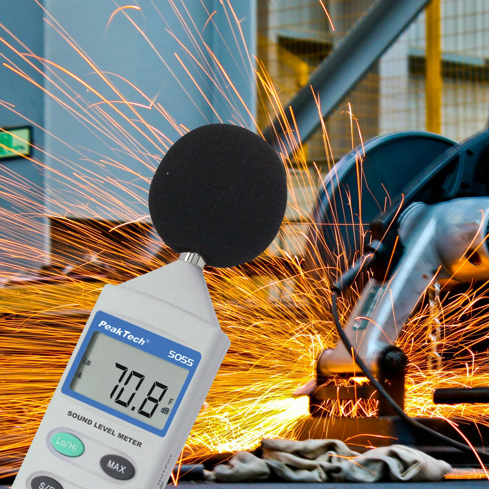 PEAKTECH Schallpegelmessgerät P 5055, 2.000 Counts