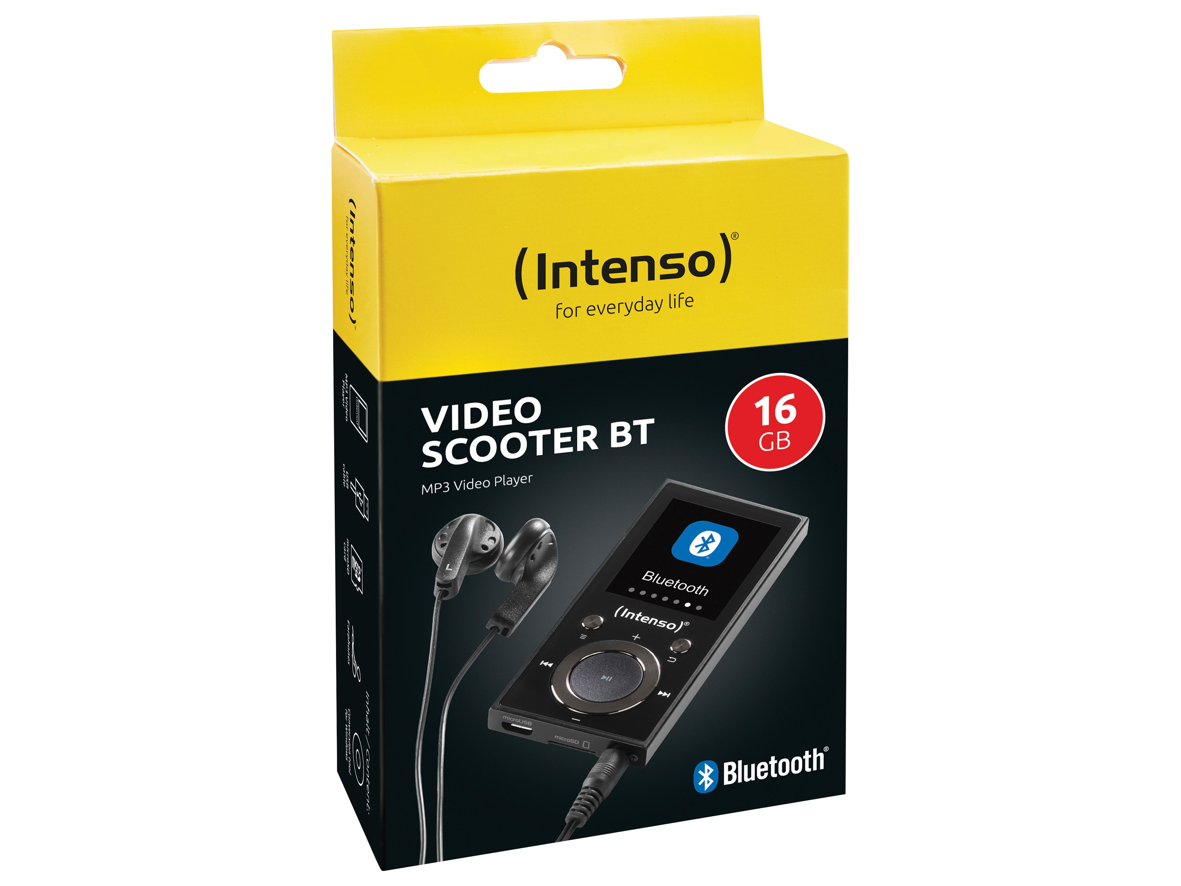 INTENSO MP3-Videoplayer 3717470, Video Scooter BT, 16 GB, schwarz INTENSO MP3-Videoplayer 3717470, Video Scooter BT, 16 GB, schwarz