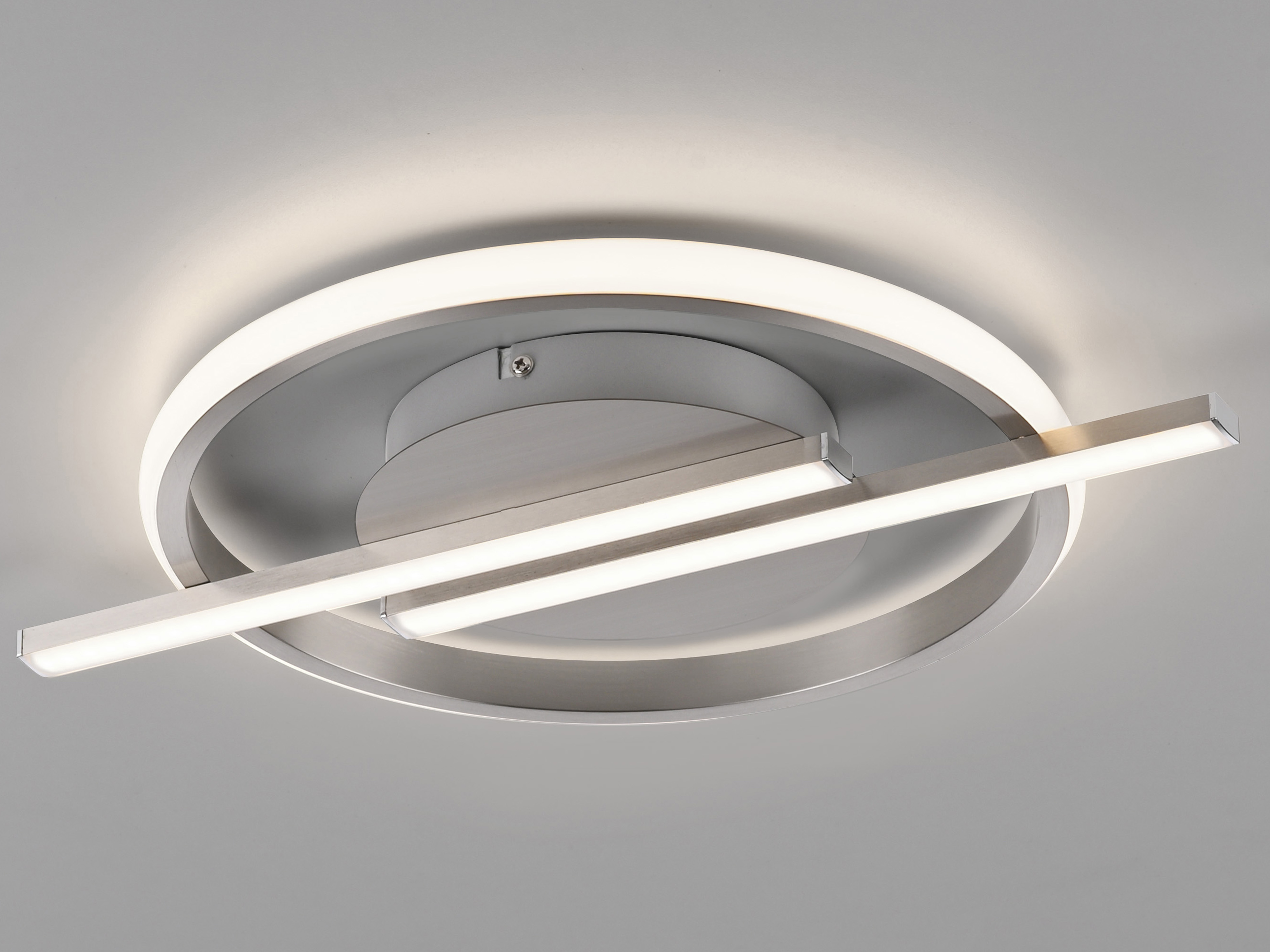 JUST LIGHT LED-Deckenleuchte 14130-55 stahl, 17,5 W, 2100 lm, 3000 K, Dimmbar JUST LIGHT LED-Deckenleuchte 14130-55 stahl, 17,5 W, 2100 lm, 3000 K, Dimmbar