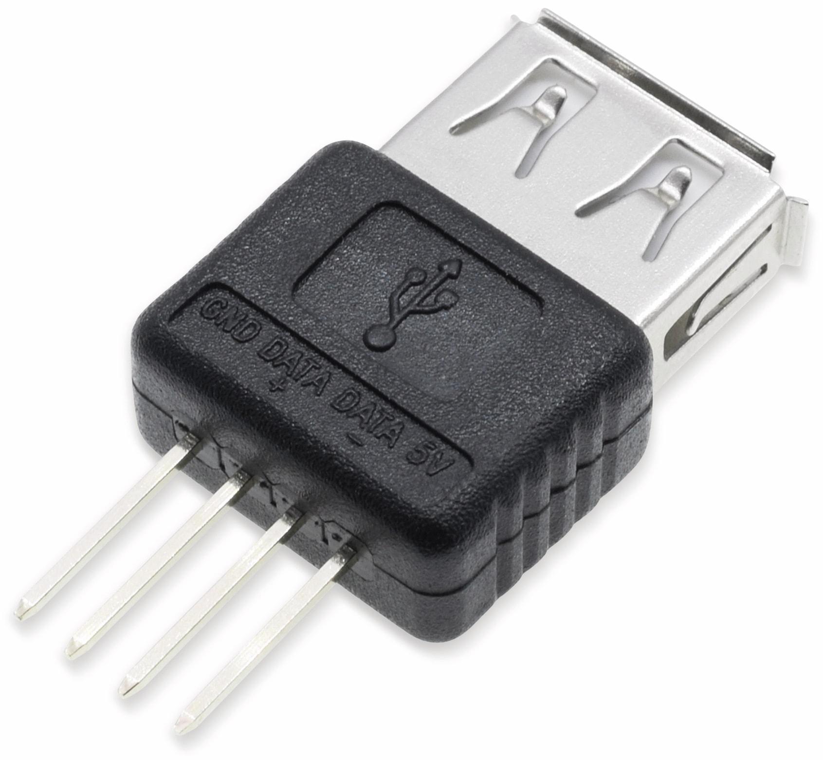 Steckverbinder, USB A, Printmontage, Buchse Steckverbinder, USB A, Printmontage, Buchse