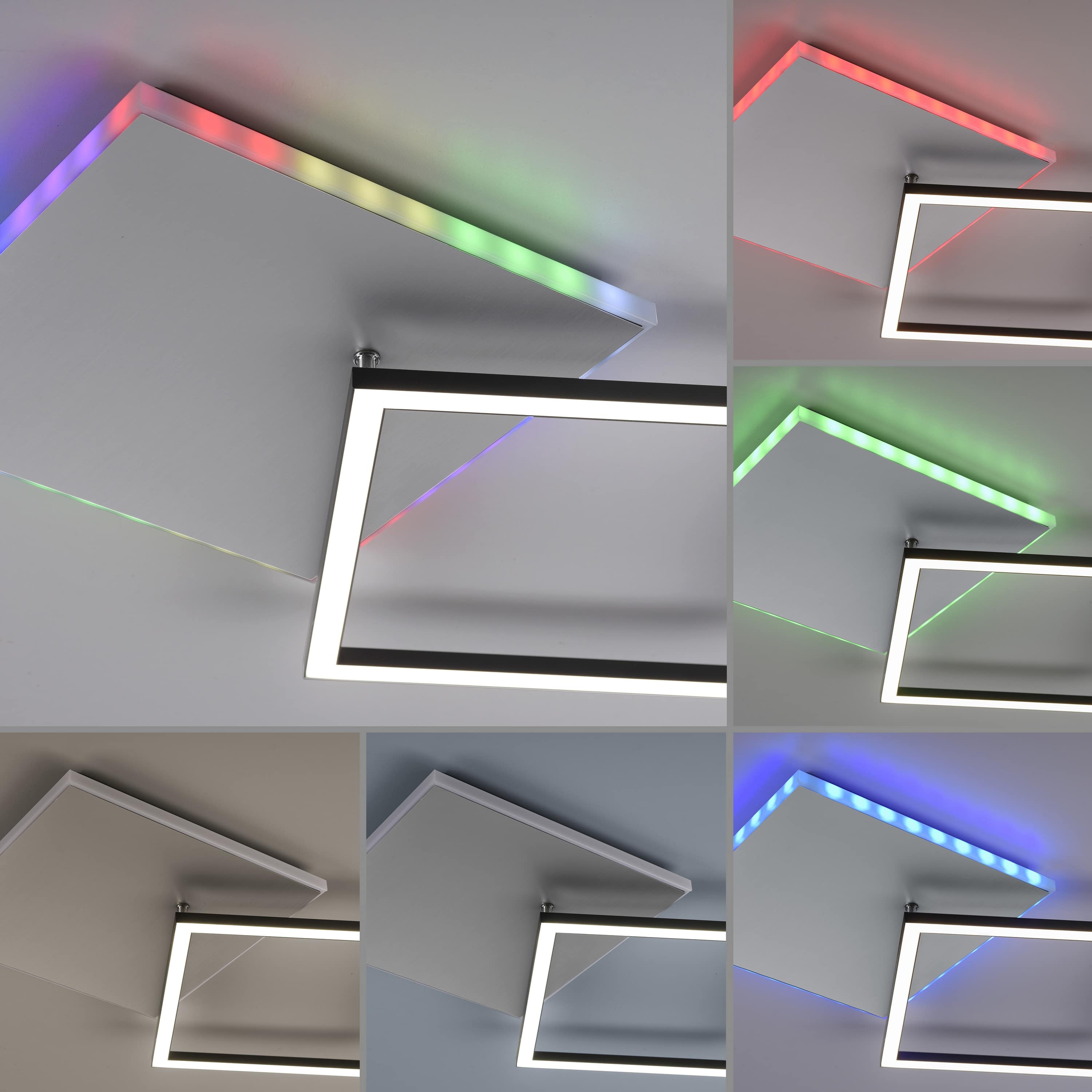 JUST LIGHT LED-Deckenleuchte 11327-95 alufarbig, 31 W, 3200 lm, CCT, RGB JUST LIGHT LED-Deckenleuchte 11327-95 alufarbig, 31 W, 3200 lm, CCT, RGB