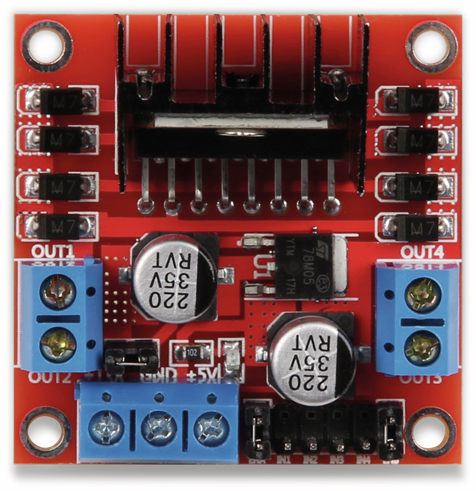 JOY-IT Motormodul (2/4Phasen, L298N) JOY-IT Motormodul (2/4Phasen, L298N)