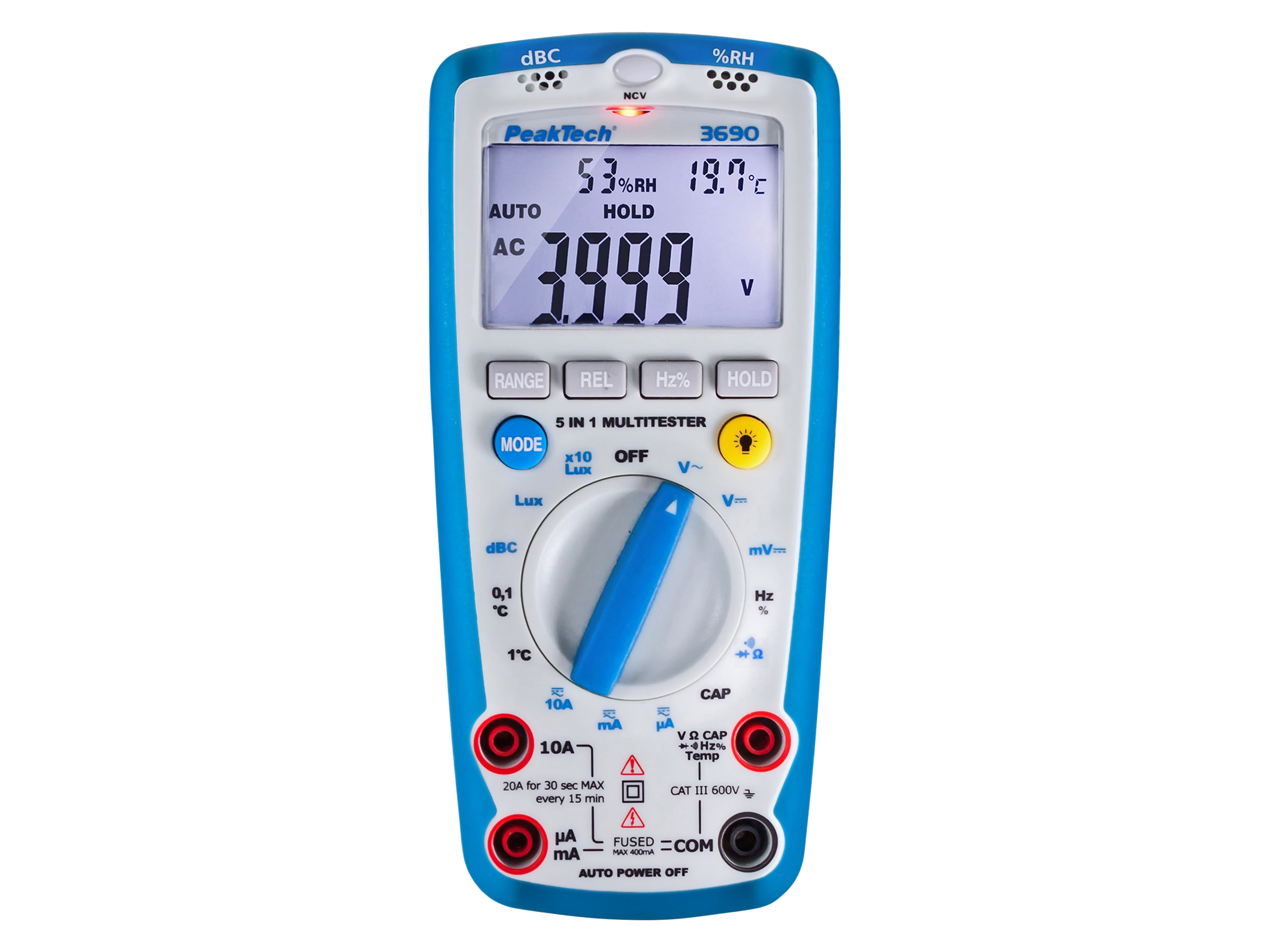 PEAKTECH Multimeter, P 3690, mit Umweltmessungen PEAKTECH Multimeter, P 3690, mit Umweltmessungen