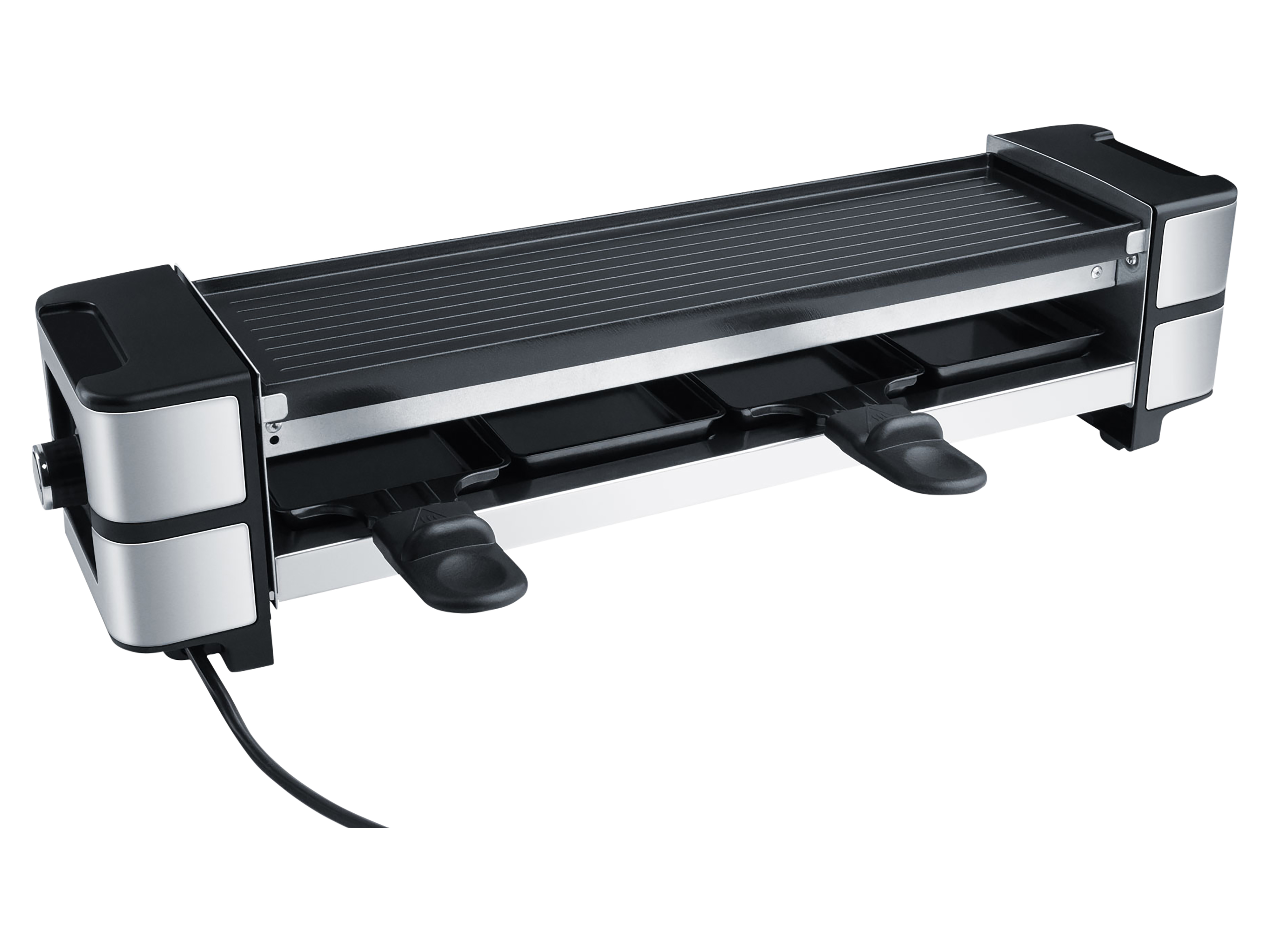 STEBA Guss-Raclette RC 140, PFAS-freie keramikbeschichtete Grillplatte, 4 Pfännchen STEBA Guss-Raclette RC 140, PFAS-freie keramikbeschichtete Grillplatte, 4 Pfännchen