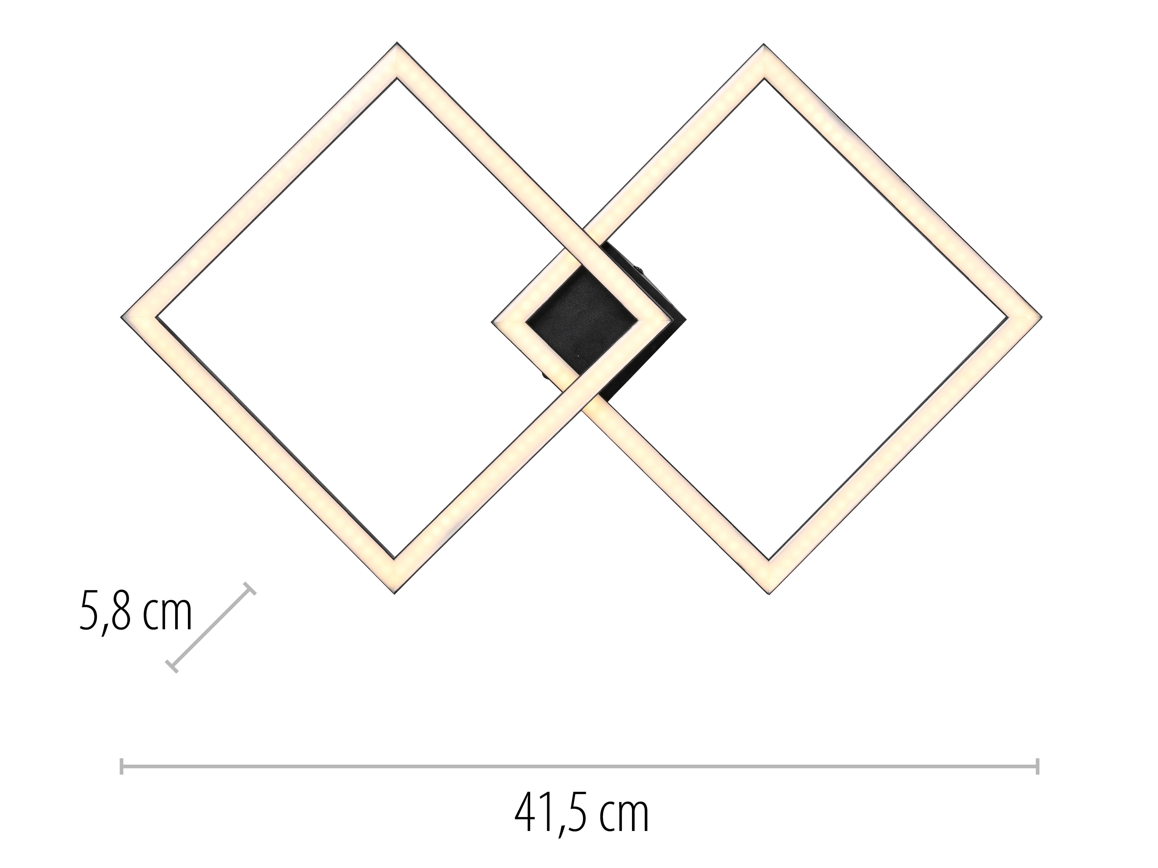 JUST LIGHT LED-Deckenleuchte 14708-18, 20W, 3000K, 2690lm, IP20, schwarz JUST LIGHT LED-Deckenleuchte 14708-18, 20W, 3000K, 2690lm, IP20, schwarz