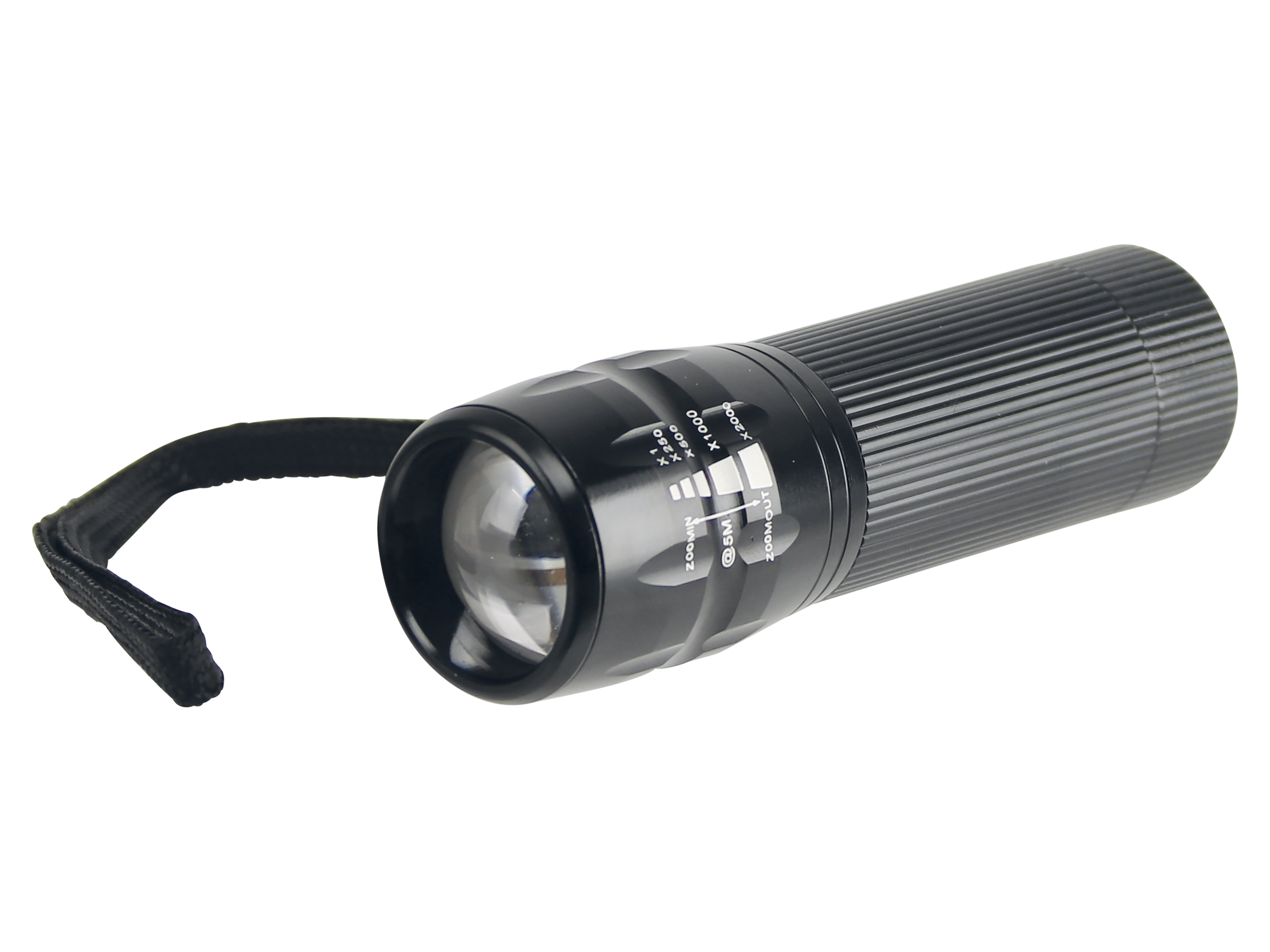 LED-Taschenlampe, Alu, 5 W OSRAM LED, schwarz, 4xMicro LED-Taschenlampe, Alu, 5 W OSRAM LED, schwarz, 4xMicro