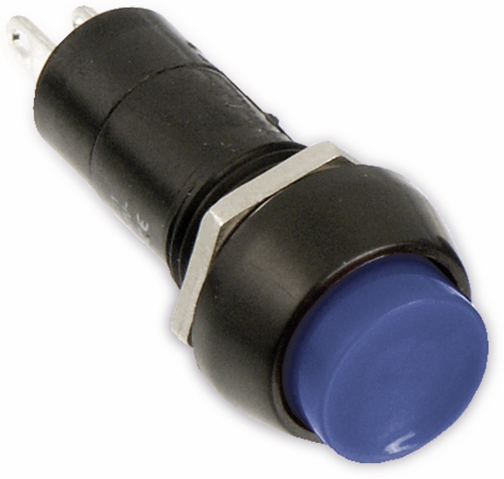 Einbau-Drucktaster PBS-11C, rund, Öffner, blau Einbau-Drucktaster PBS-11C, rund, Öffner, blau