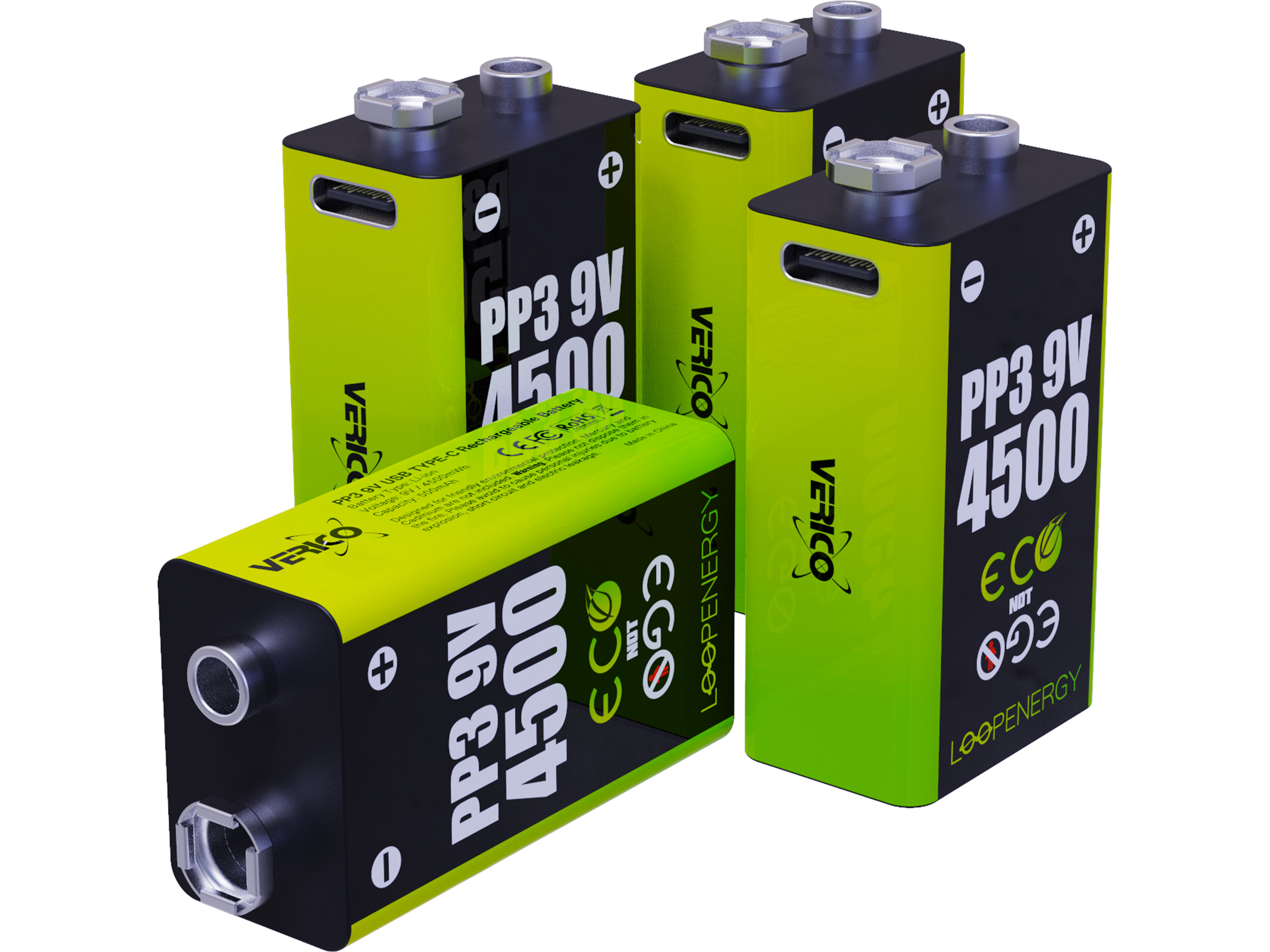 VERICO Li-Ion-Akku Loop Energy 9 V- Block, 4er Pack VERICO Li-Ion-Akku Loop Energy 9 V- Block, 4er Pack