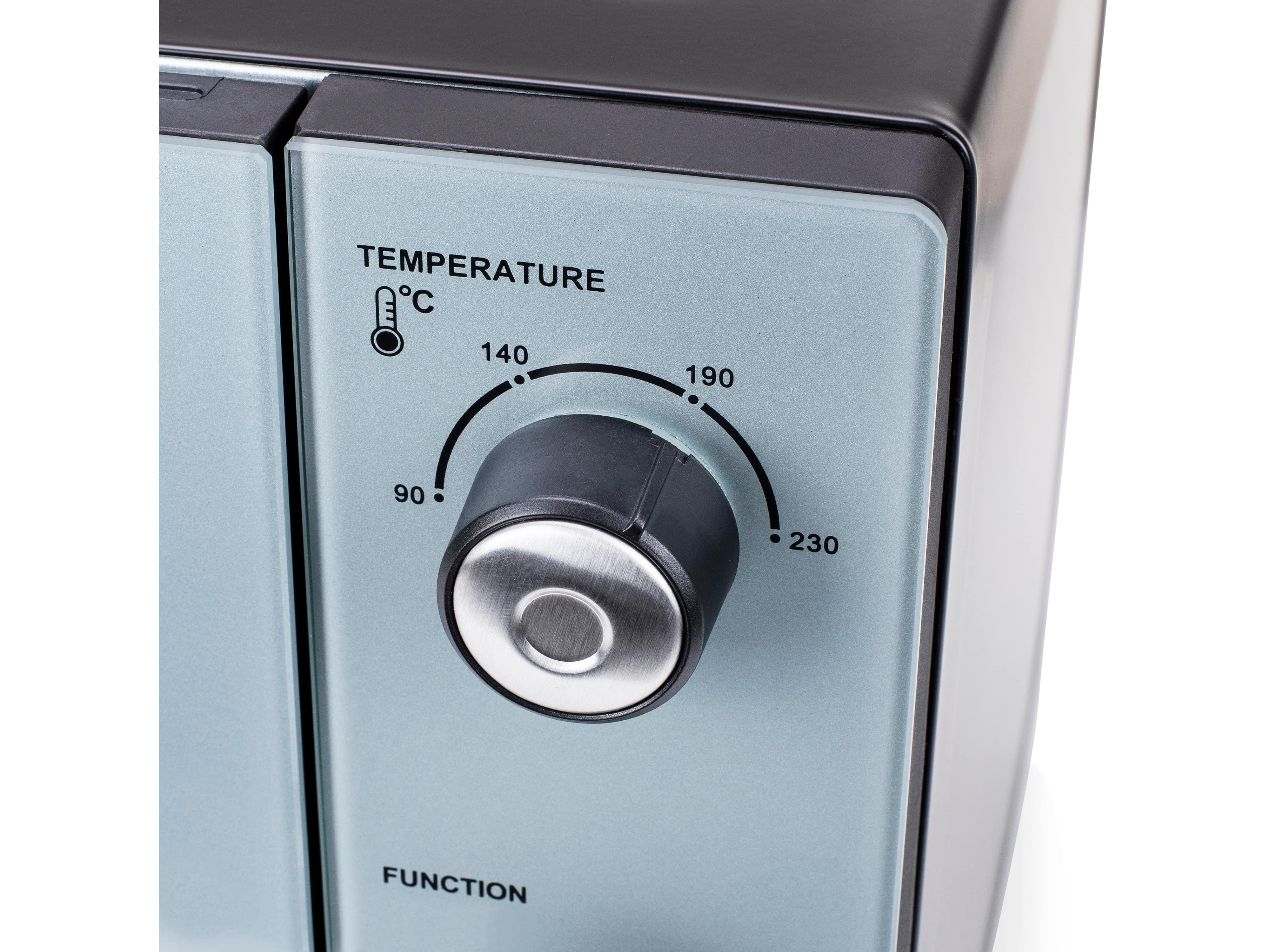 PRINCESS Mini-Backofen 01.112754.01.001, 45 L, 1800 W, Umluft, silber PRINCESS Mini-Backofen 01.112754.01.001, 45 L, 1800 W, Umluft, silber