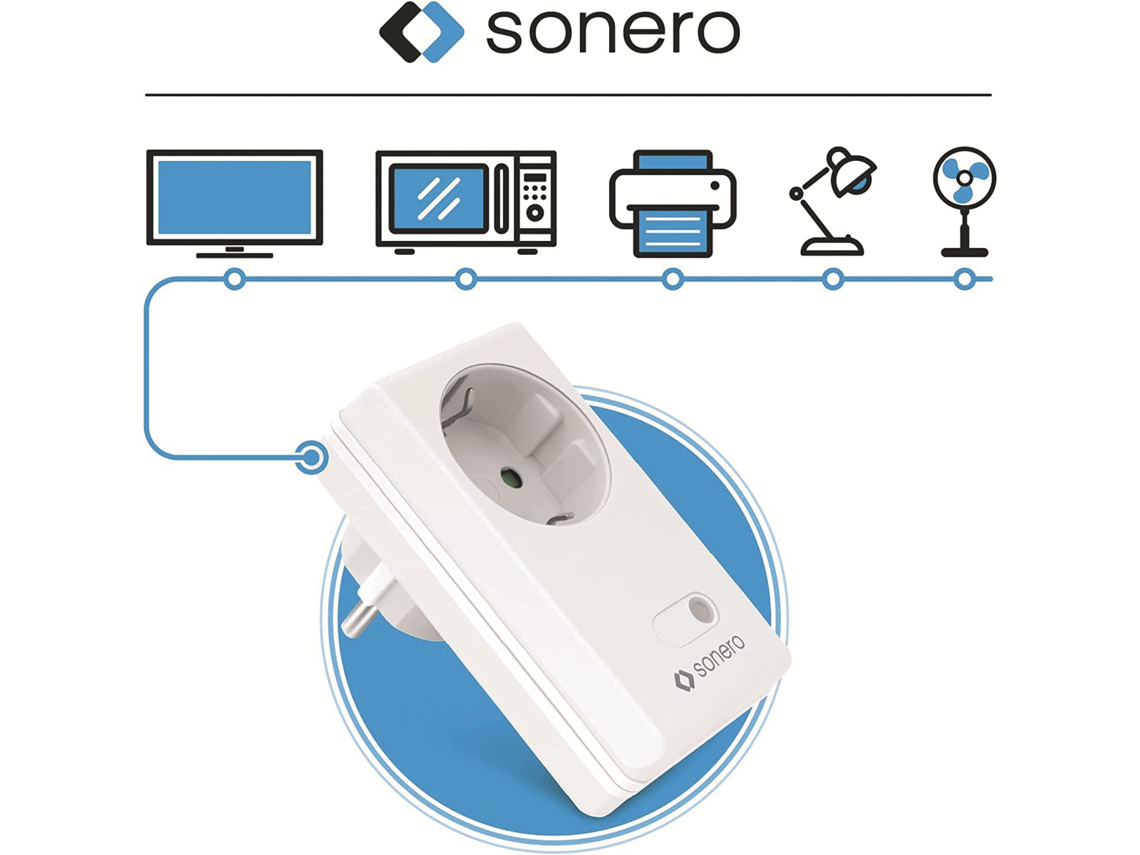 SONERO Funksteckdosen-Set S-RCS203, Indoor SONERO Funksteckdosen-Set S-RCS203, Indoor