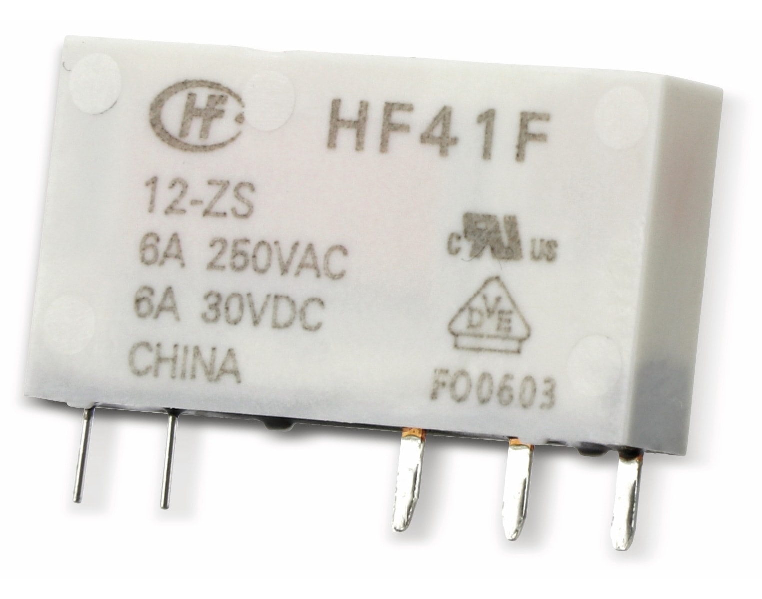 HONGFA Printrelais HF41F/024-ZS HONGFA Printrelais HF41F/024-ZS