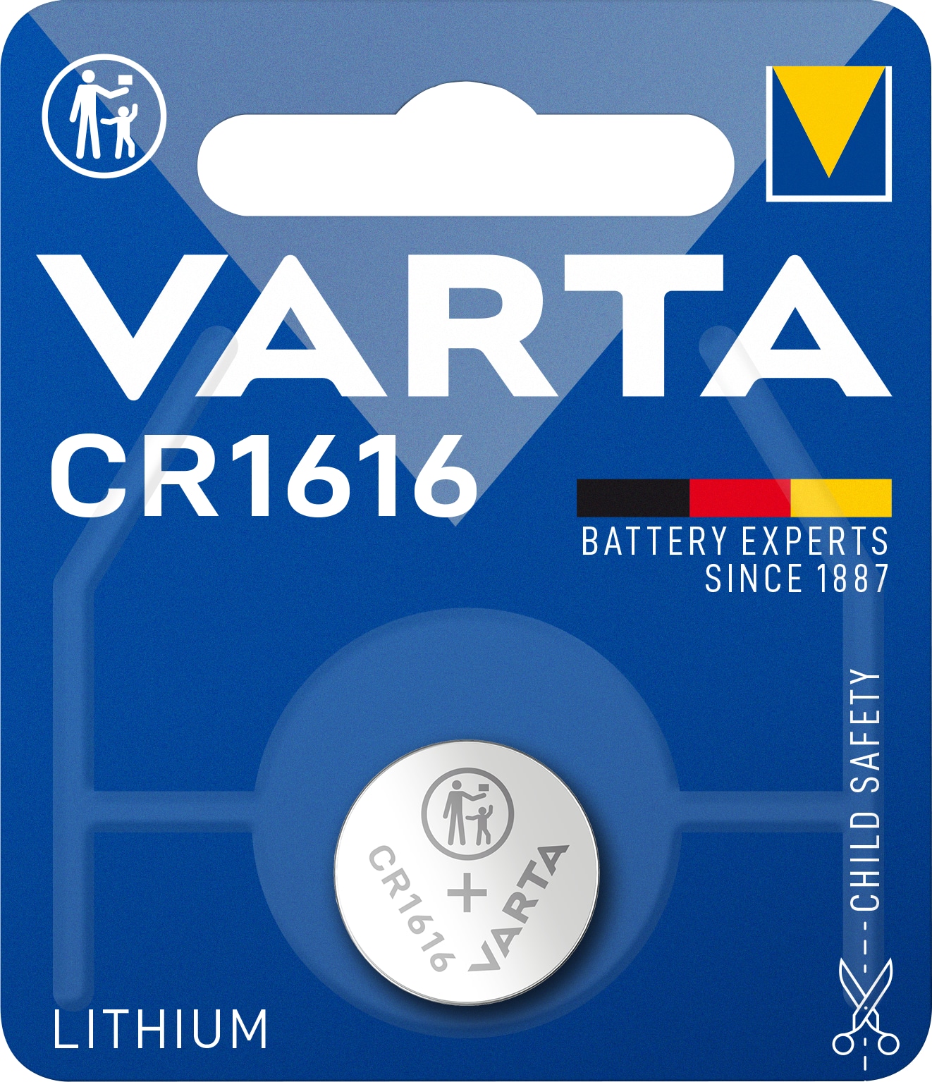 VARTA Lithium Knopfzelle CR1616 VARTA Lithium Knopfzelle CR1616