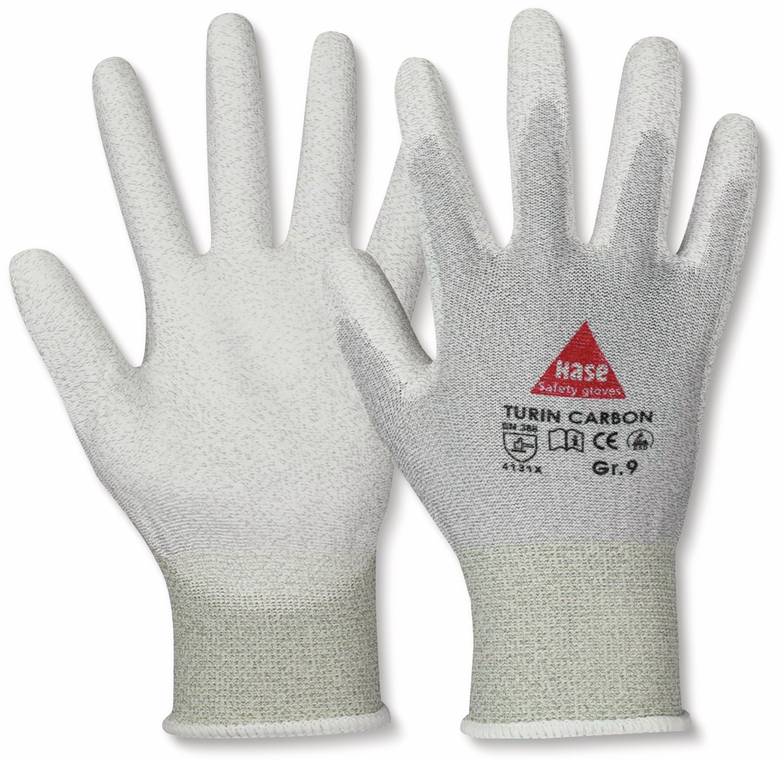 HASE SAFETY GLOVES Montagehandschuhe, TURIN CARBON, EN388, EN 420, antistatisch, grau/weiß, Größe 10 HASE SAFETY GLOVES Montagehandschuhe, TURIN CARBON, EN388, EN 420, antistatisch, grau/weiß, Größe 10