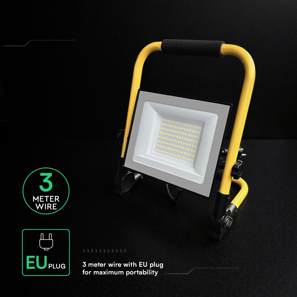 V-TAC LED-Arbeitsleuchte VT-242186, EEK: F, 50W, 5000lm, 4000k, 115° V-TAC LED-Arbeitsleuchte VT-242186, EEK: F, 50W, 5000lm, 4000k, 115°