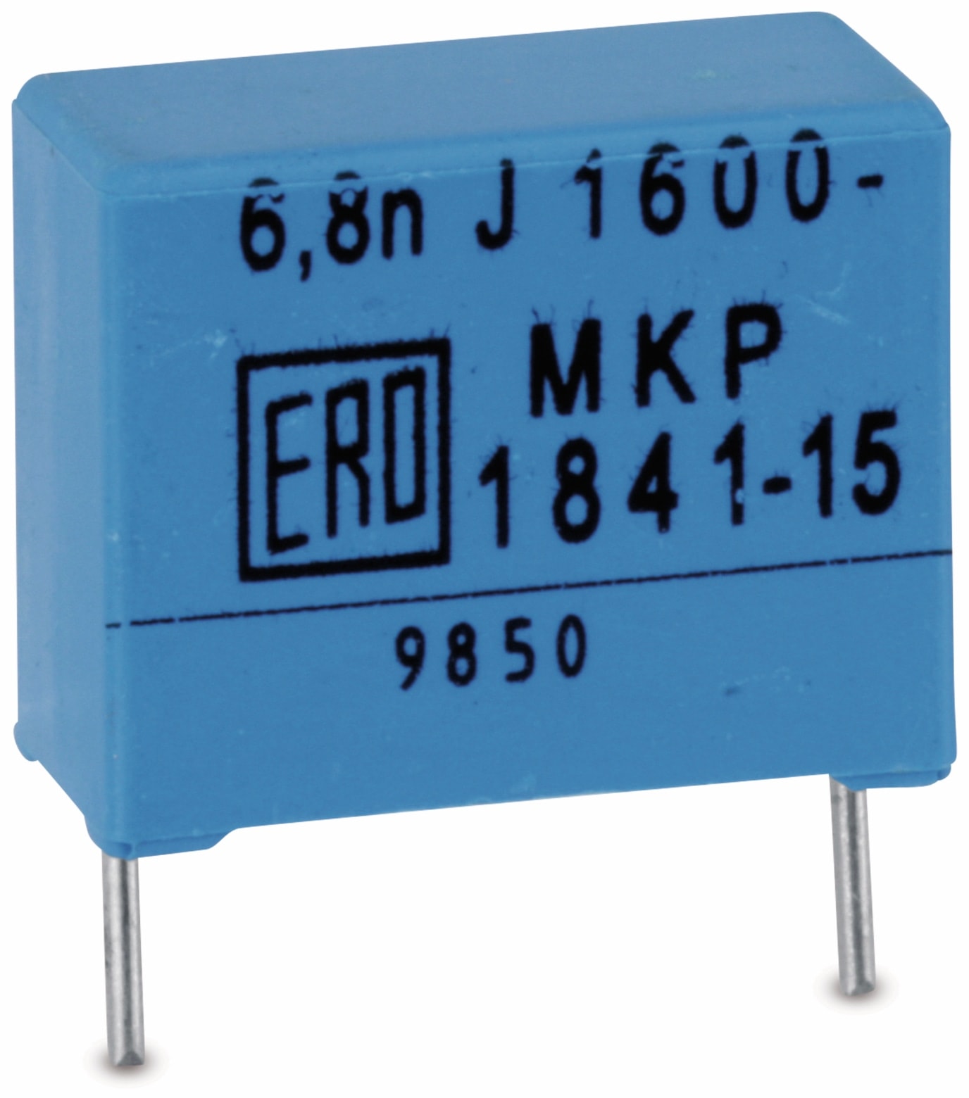 Folien-Kondensator MKP 1841, 6,8 nF, 1600 V Folien-Kondensator MKP 1841, 6,8 nF, 1600 V