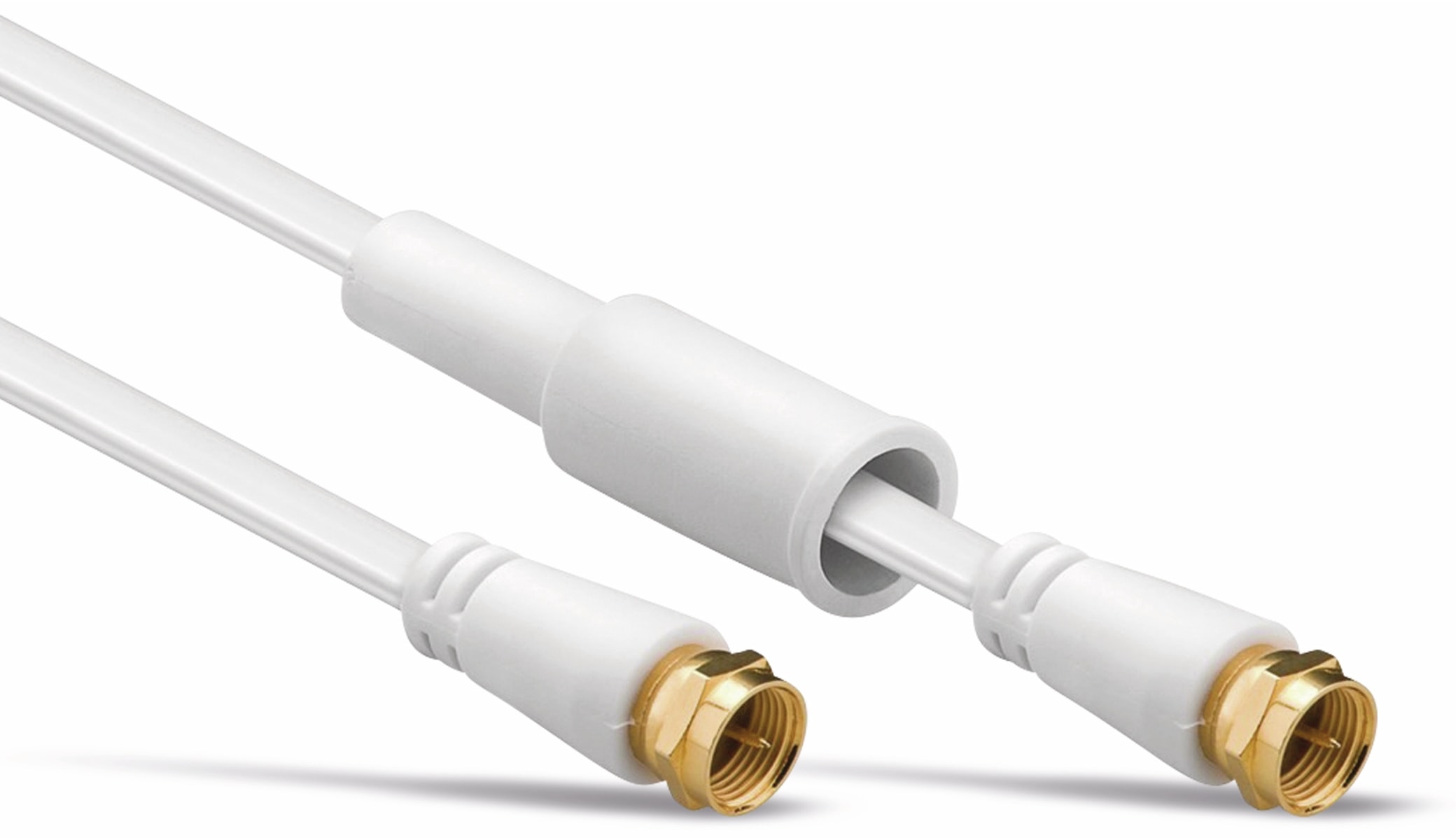GOOBAY SAT-Antennenanschlusskabel mit Wetterschutz, weiß, 5 m GOOBAY SAT-Antennenanschlusskabel mit Wetterschutz, weiß, 5 m