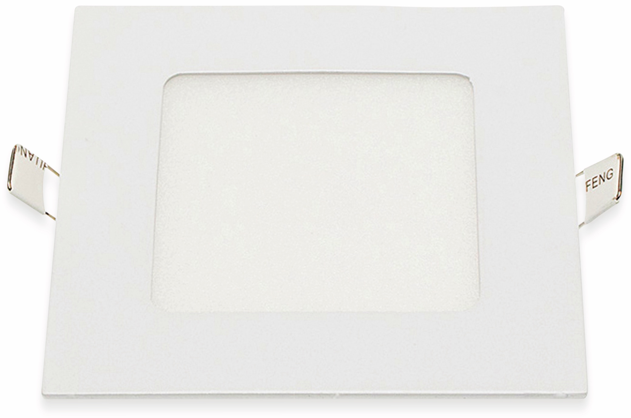 OPTONICA LED-Einbauleuchte 2614, 6 W, 440 lm, 6000K, eckig, 95 RA, weiß OPTONICA LED-Einbauleuchte 2614, 6 W, 440 lm, 6000K, eckig, 95 RA, weiß